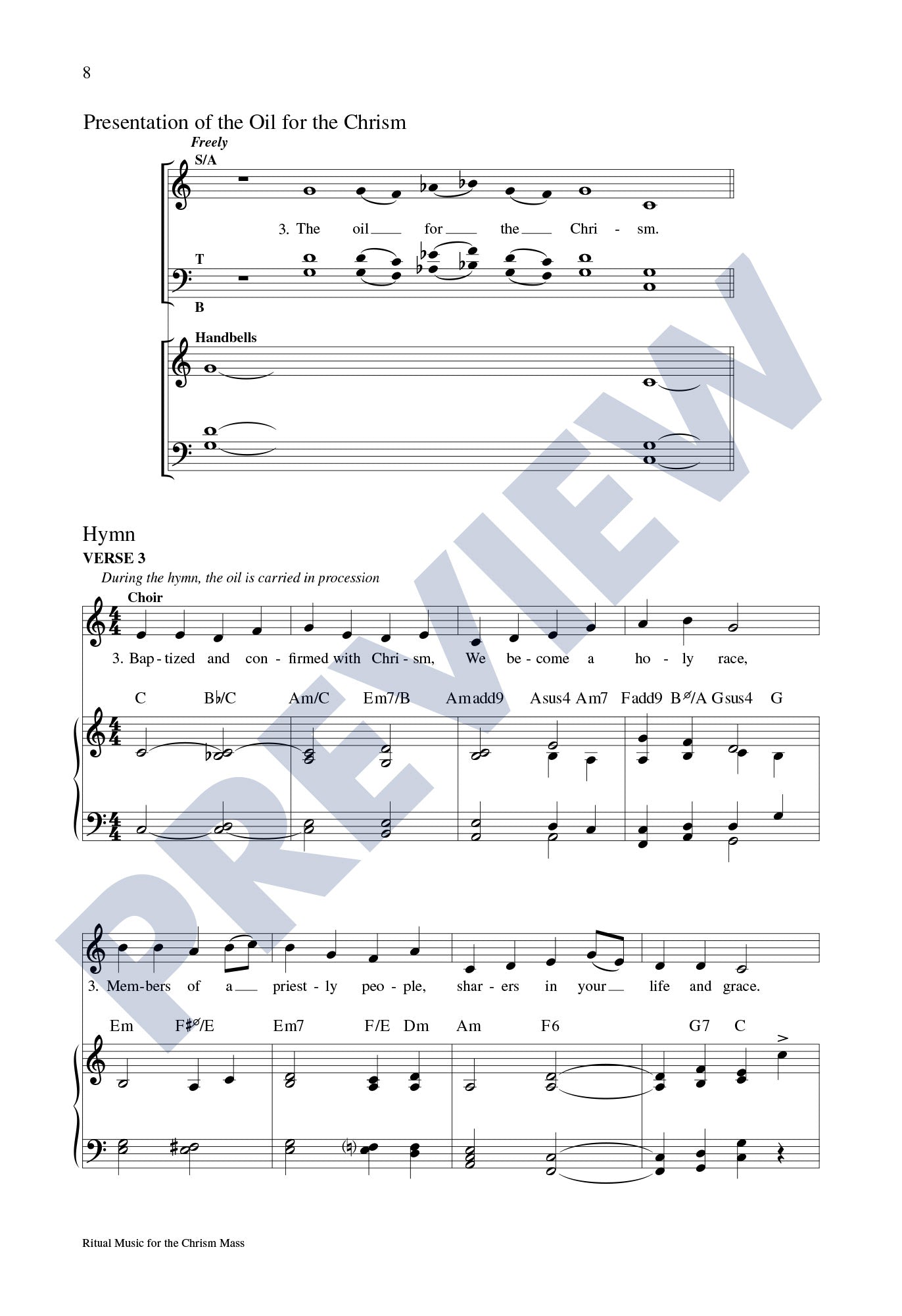 Ritual Music for the Chrism Mass: The Blessing of the Oils