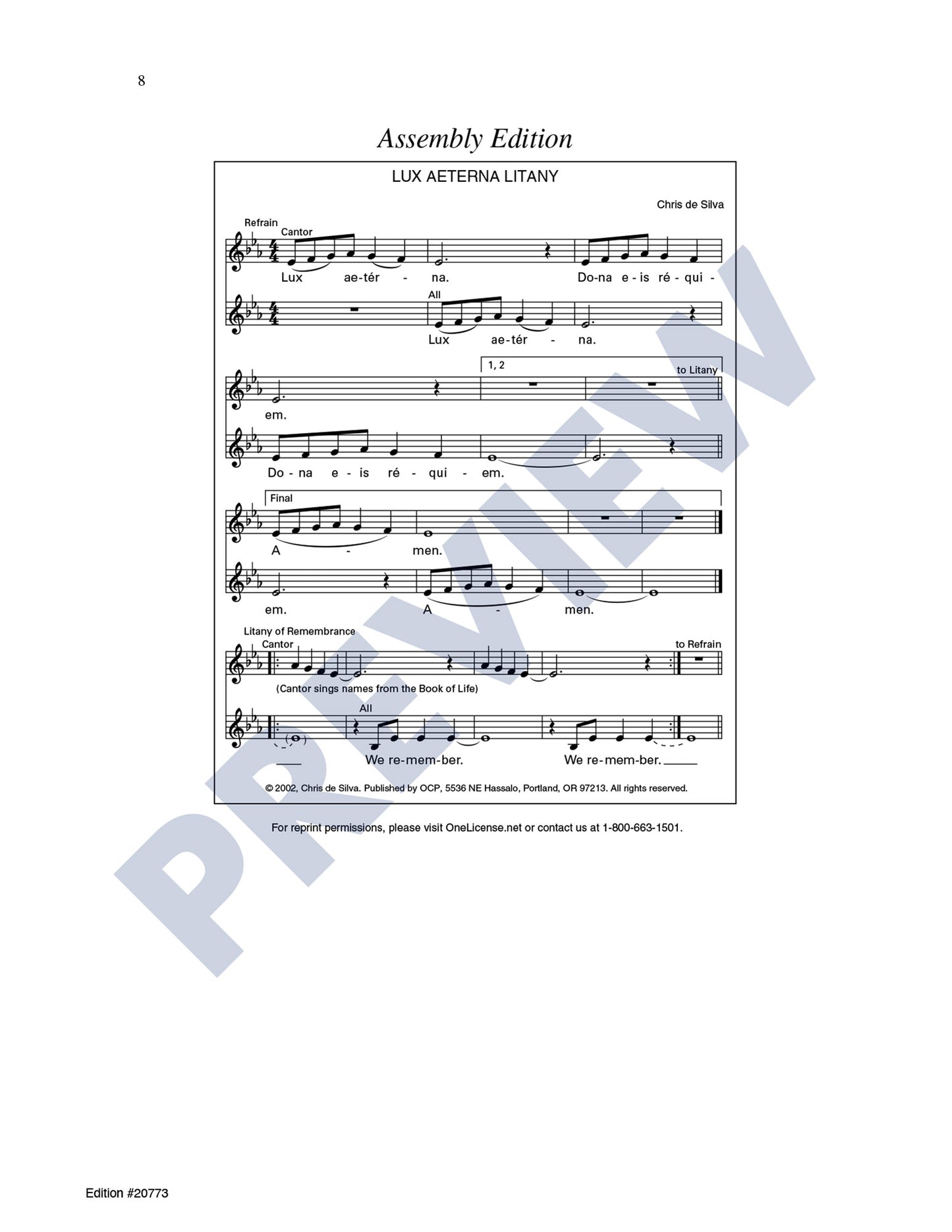Lux Aeterna Litany