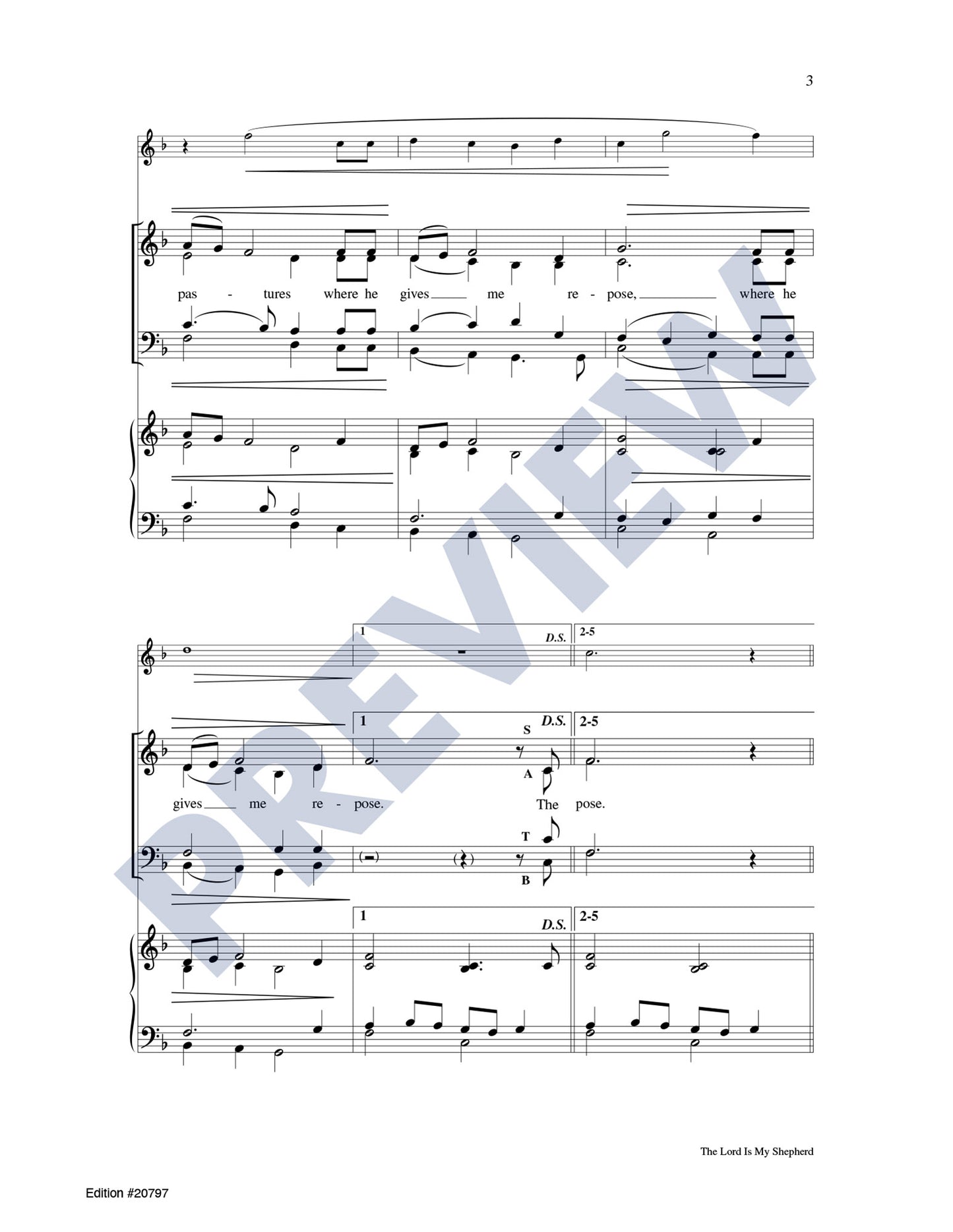 The Lord Is My Shepherd (Psalm 23)