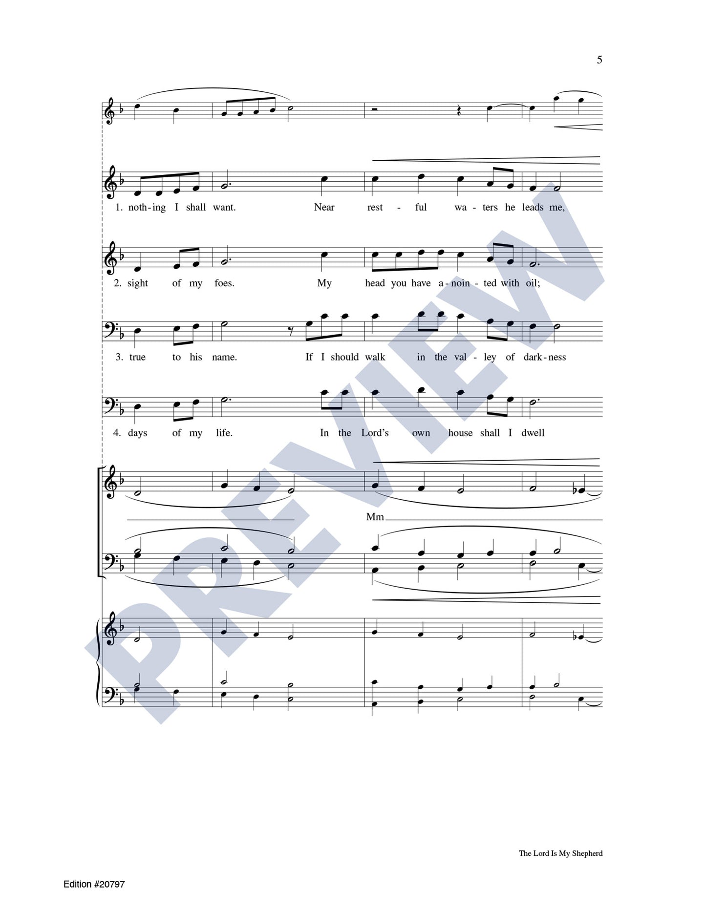 The Lord Is My Shepherd (Psalm 23)