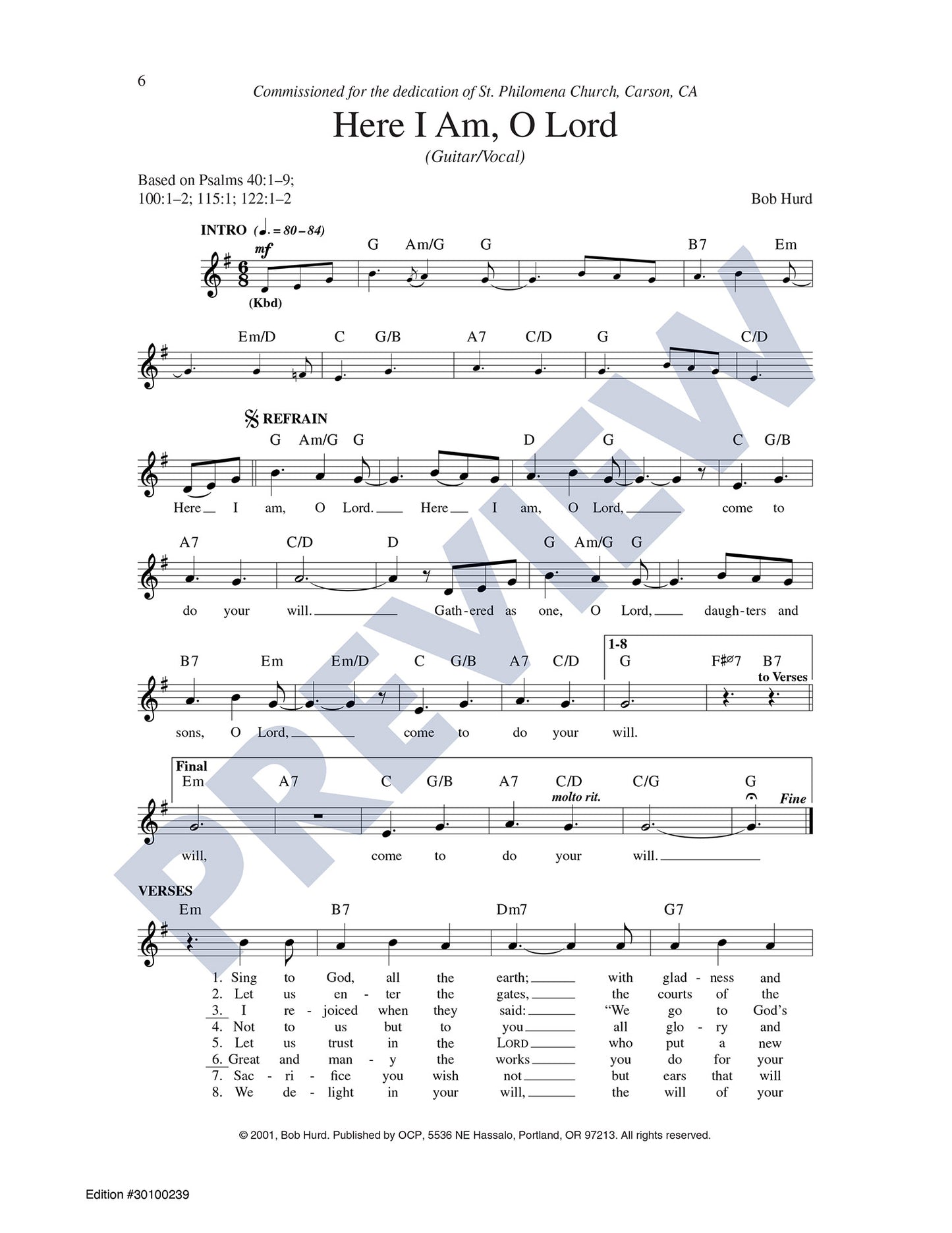 Here I Am, O Lord