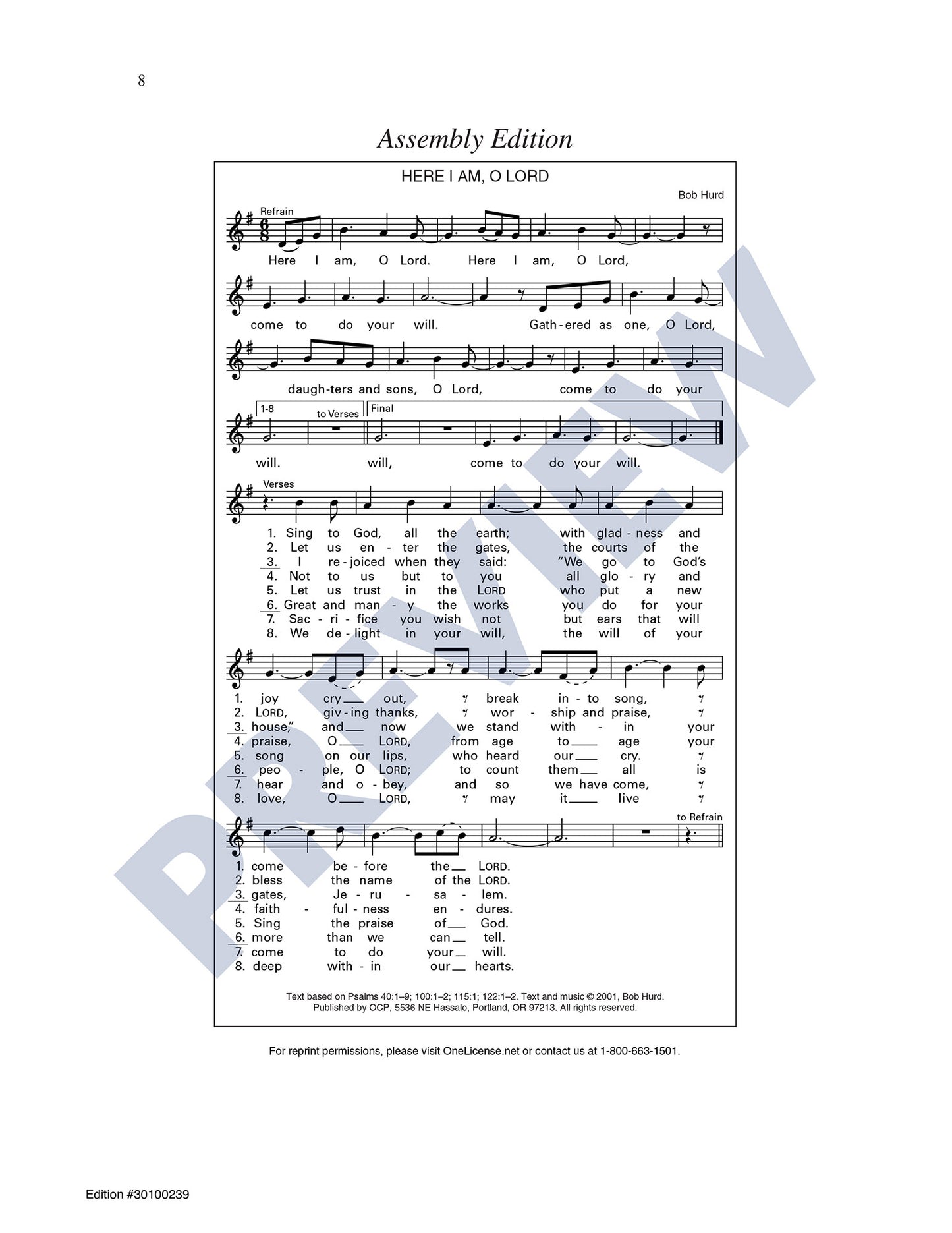 Here I Am, O Lord