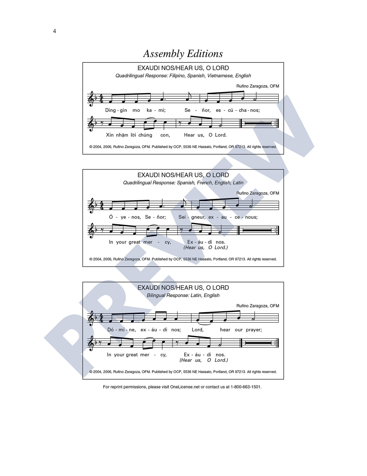 Exaudi Nos/Hear Us, O Lord