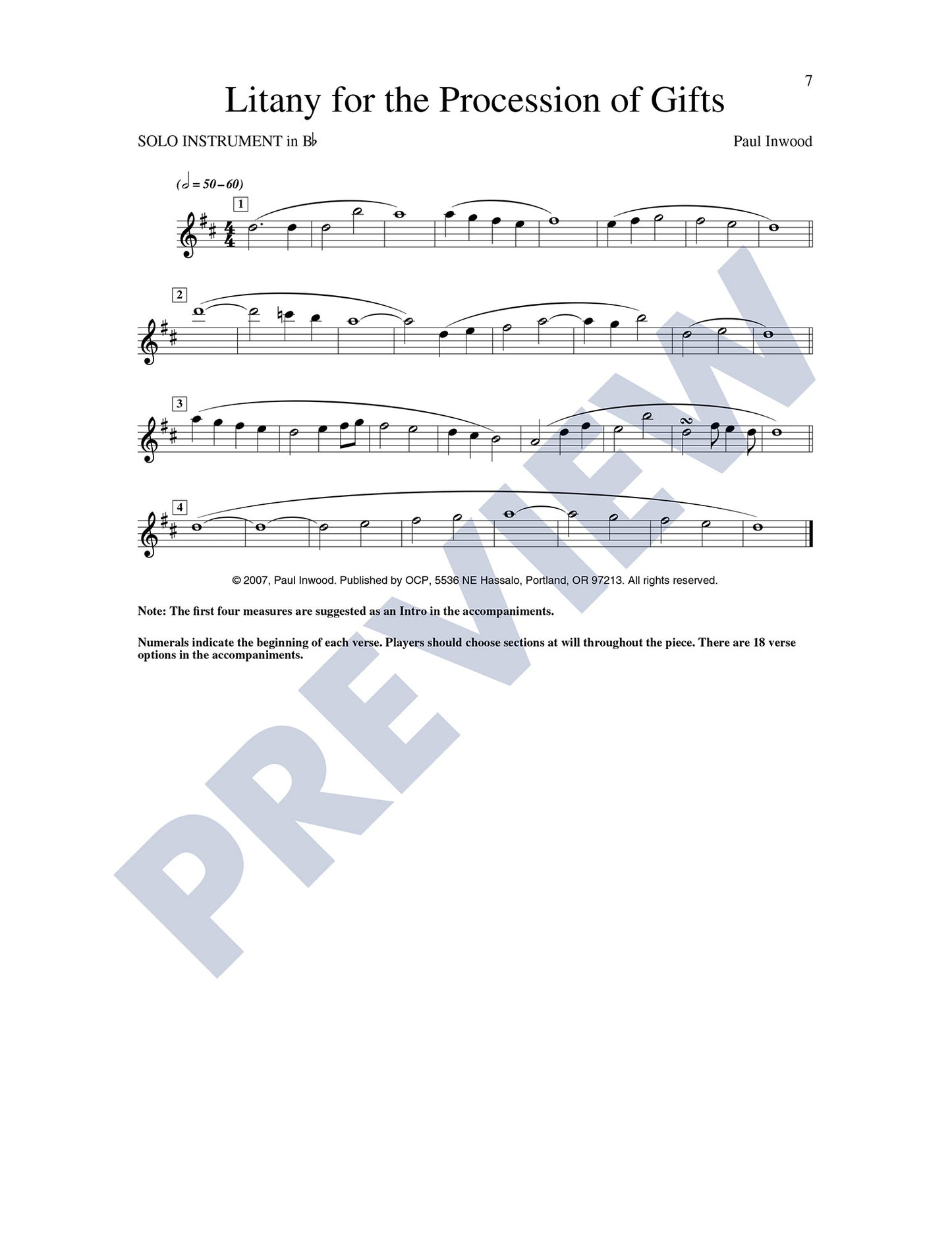 Litany for the Procession of Gifts