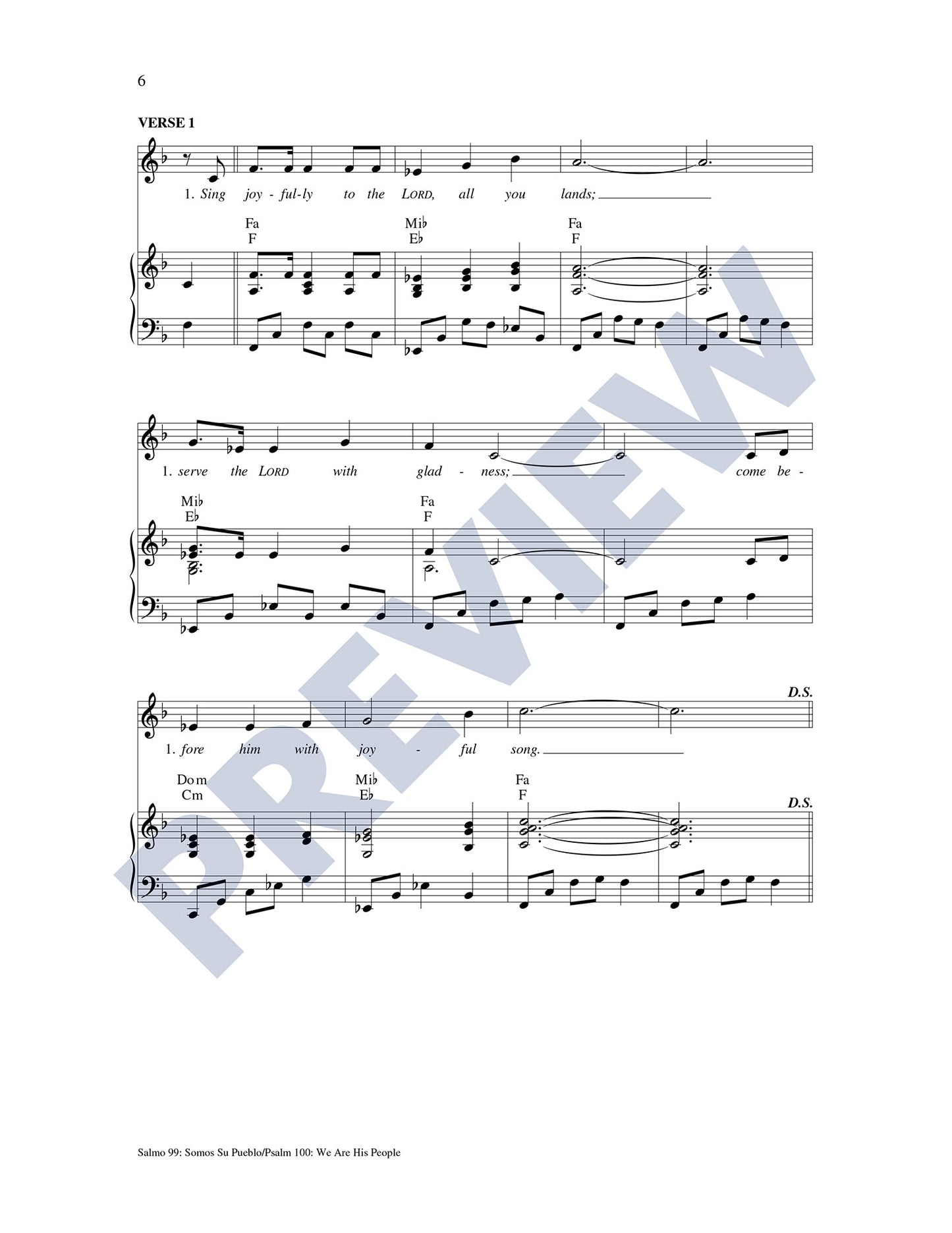 Salmo 99: Somos Su Pueblo/Psalm 100: We Are Your People