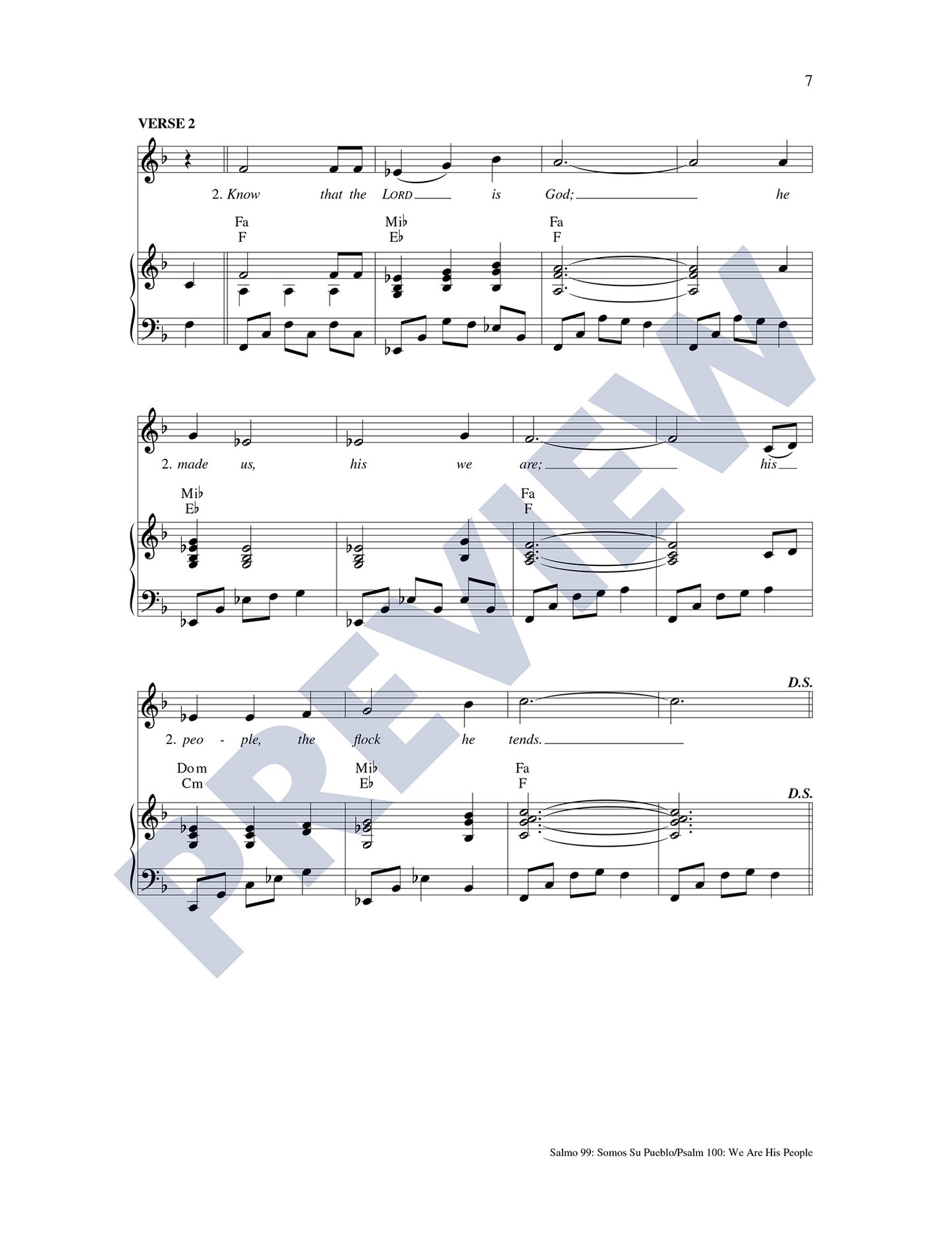 Salmo 99: Somos Su Pueblo/Psalm 100: We Are Your People