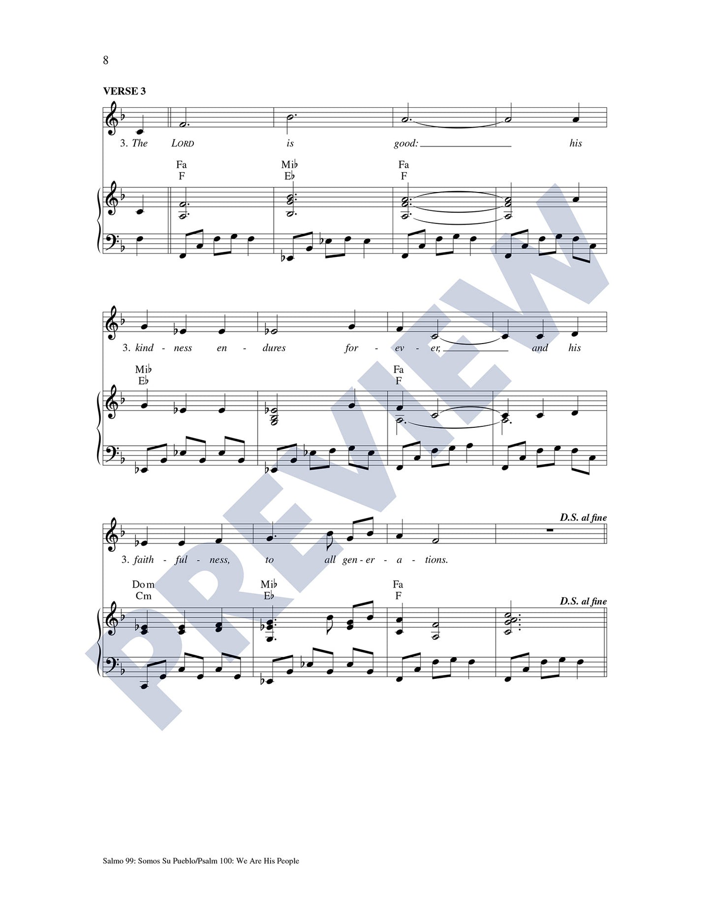 Salmo 99: Somos Su Pueblo/Psalm 100: We Are Your People