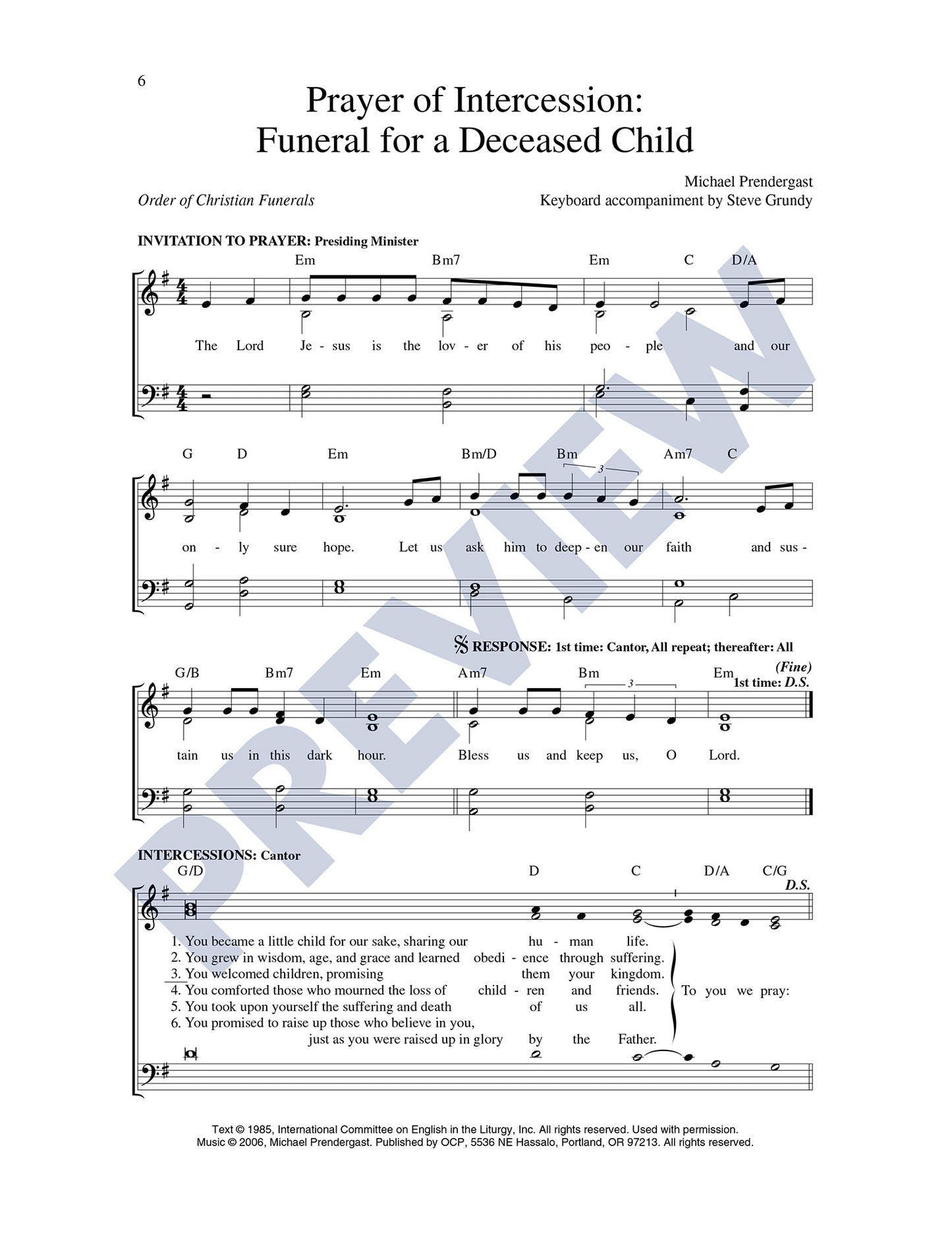 Three Litanies for Funerals
