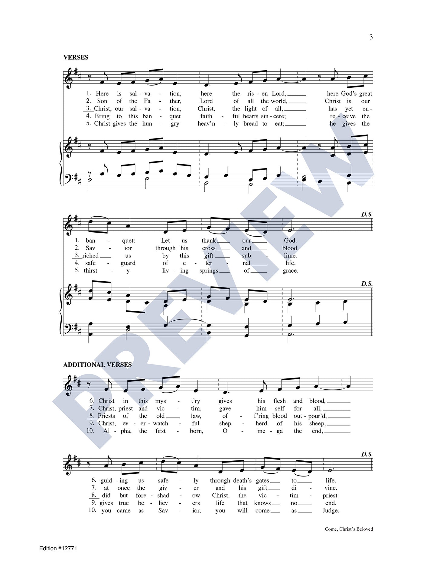Come, Christ's Beloved