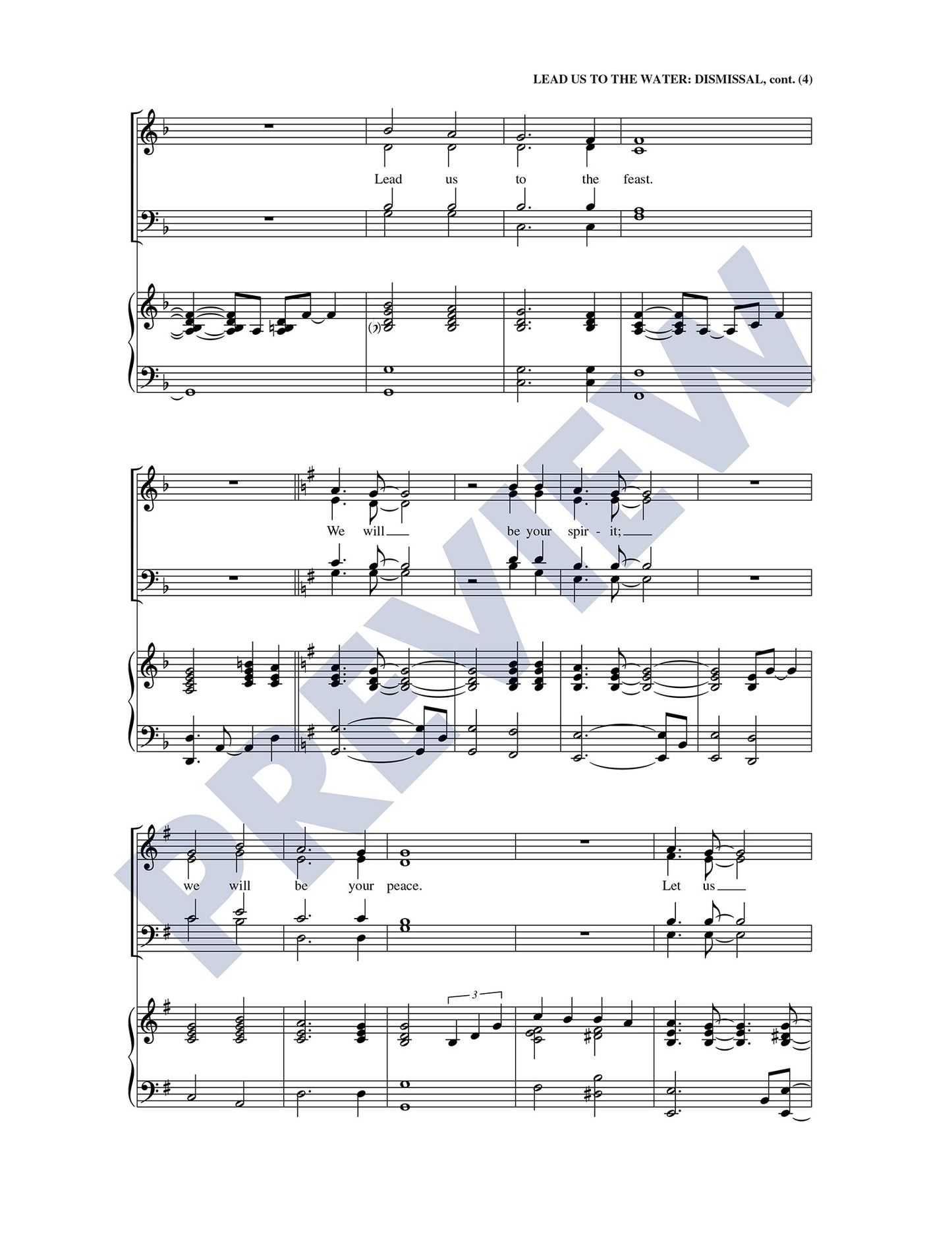 Lead Us to the Water: Dismissal