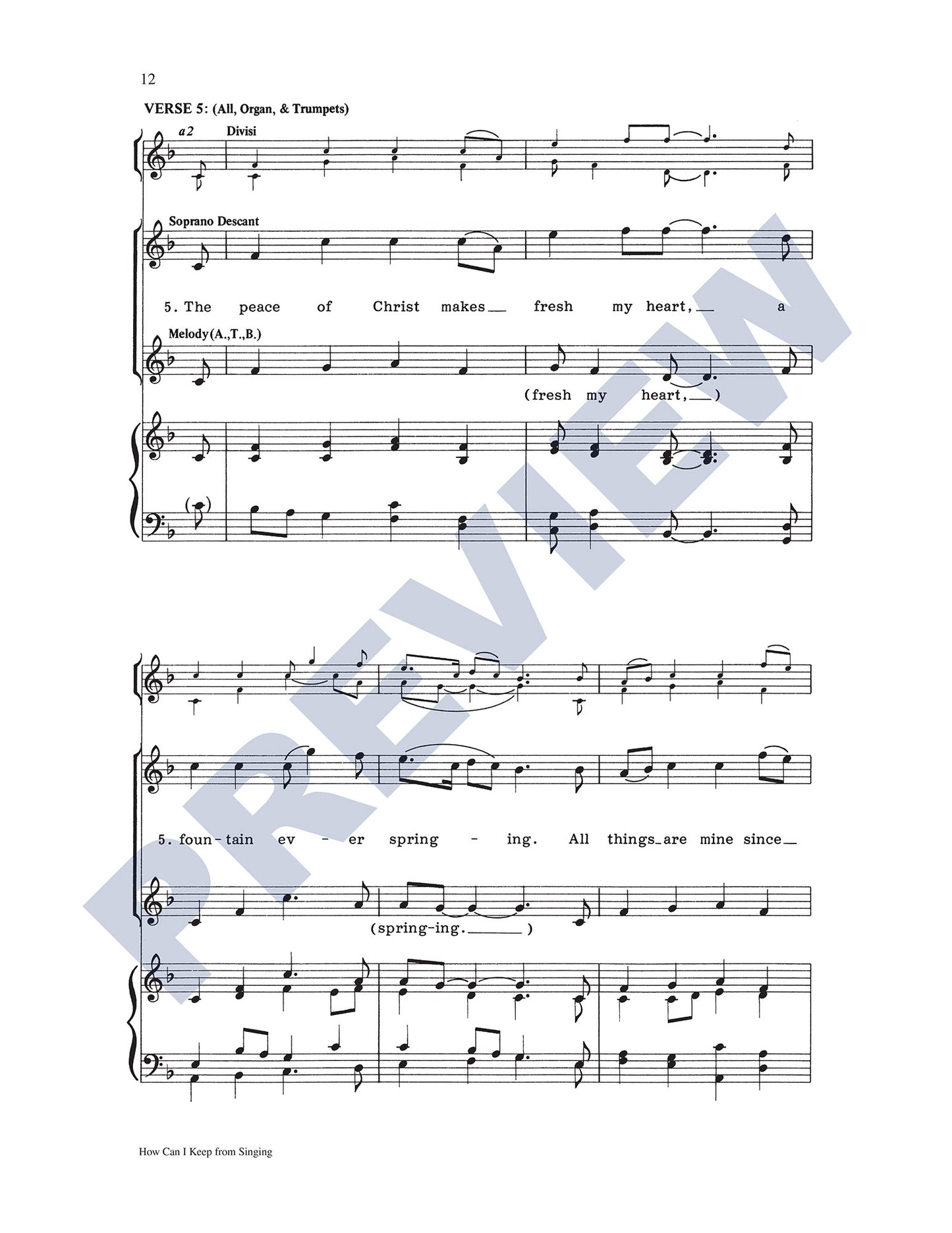 How Can I Keep from Singing