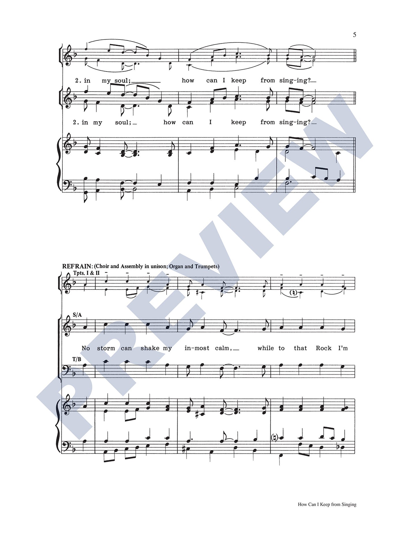 How Can I Keep from Singing