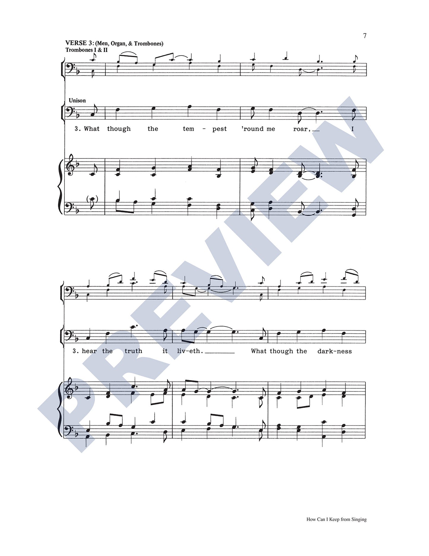 How Can I Keep from Singing