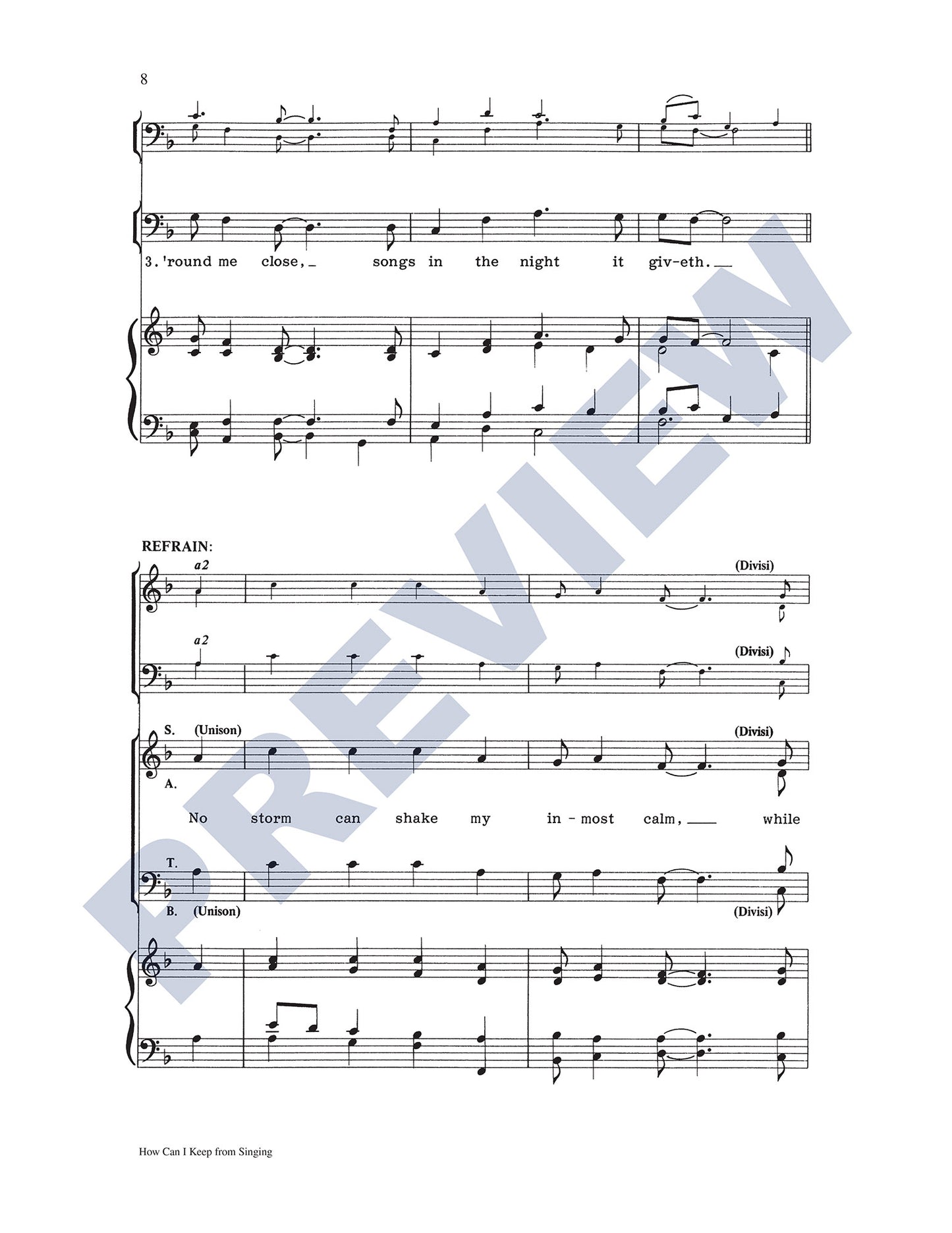 How Can I Keep from Singing