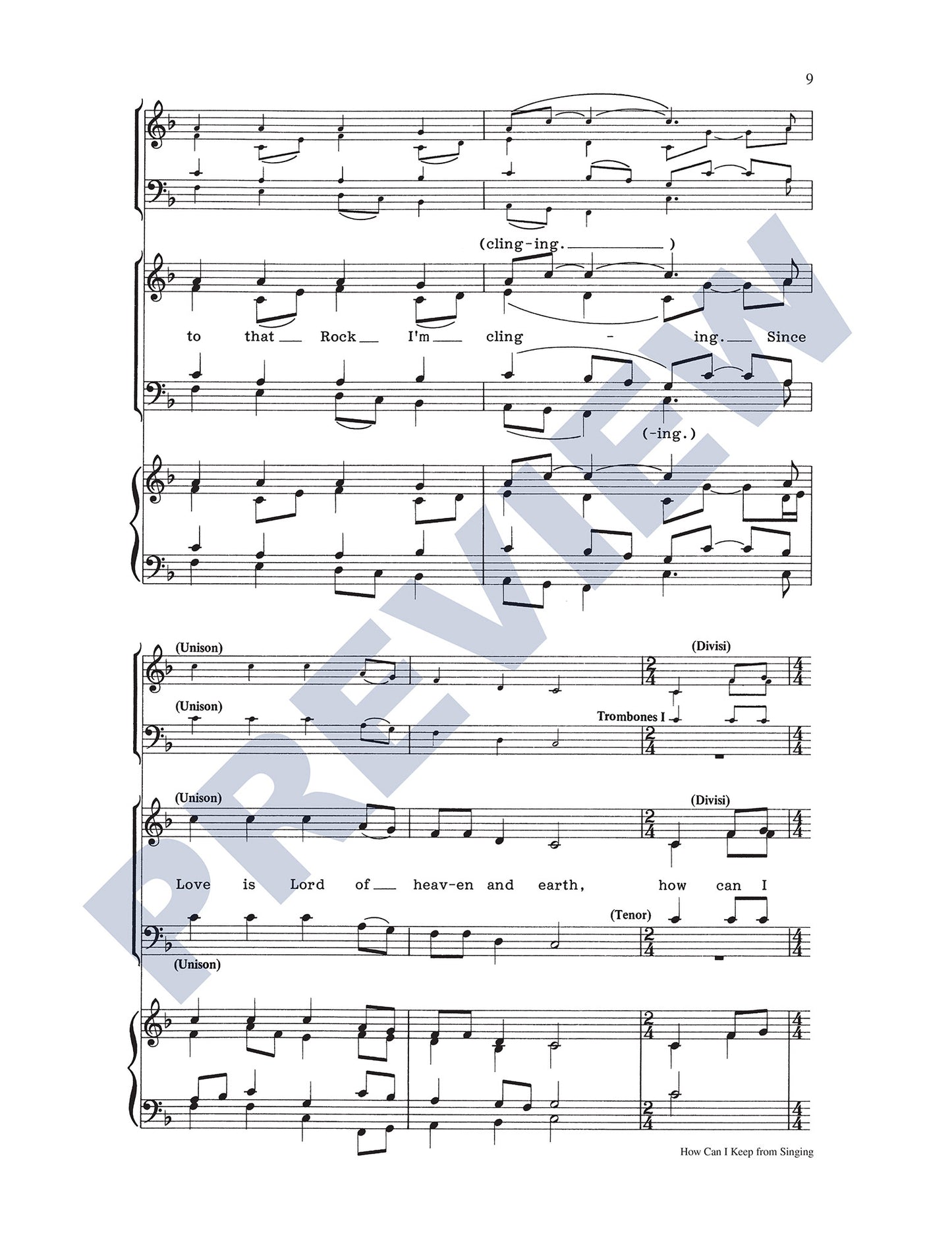 How Can I Keep from Singing