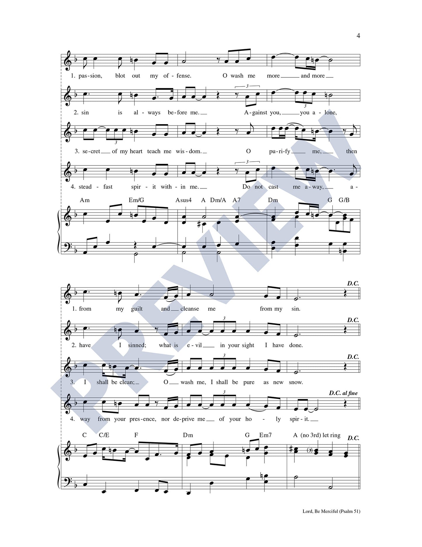 Lord, Be Merciful (Psalm 51)