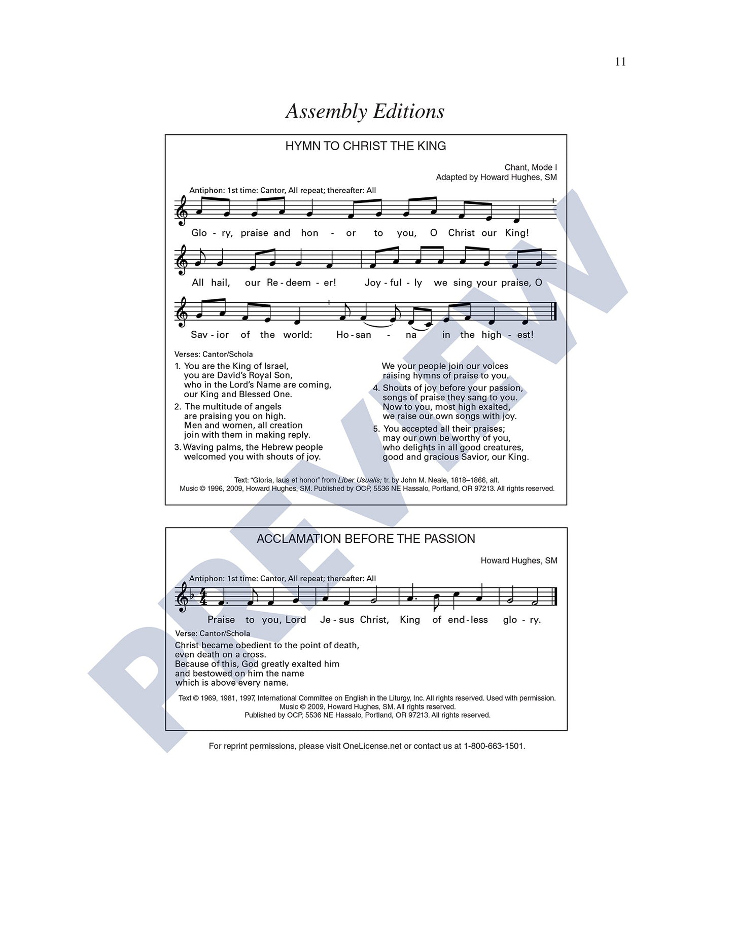 Music for Palm Sunday