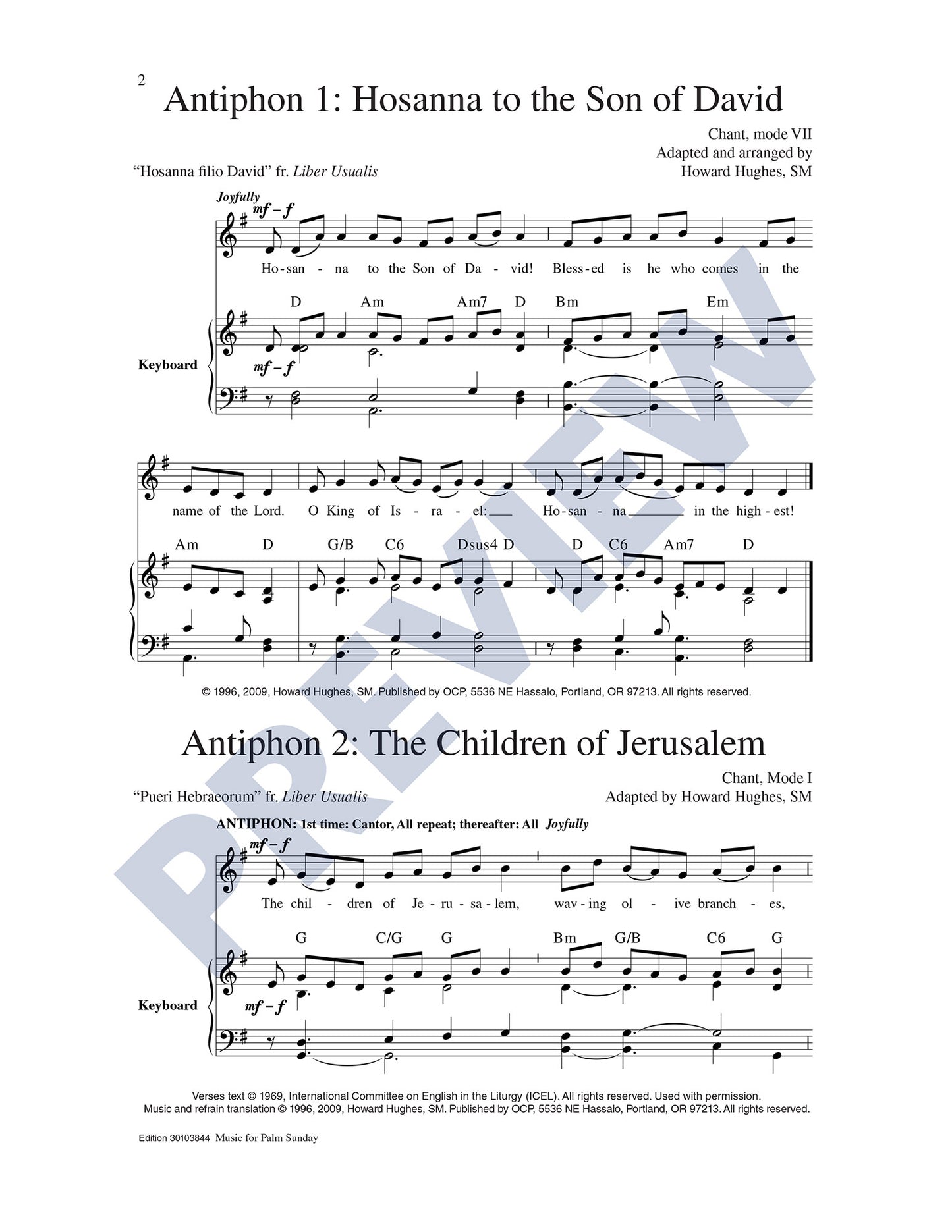 Music for Palm Sunday