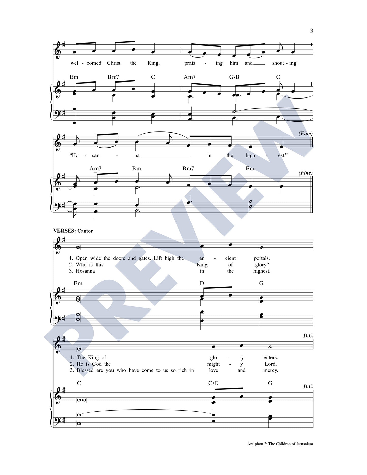 Music for Palm Sunday