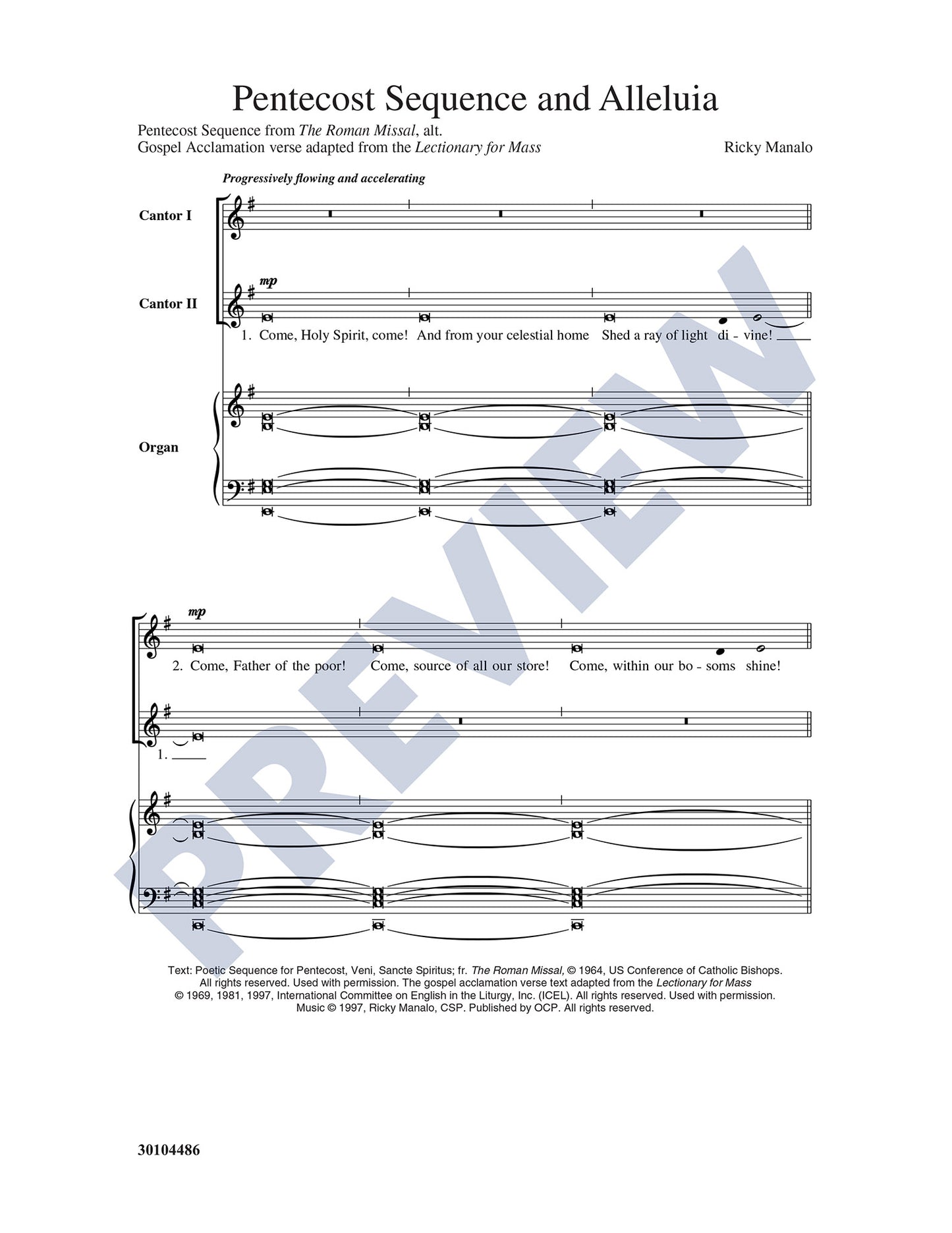 Pentecost Sequence and Alleluia
