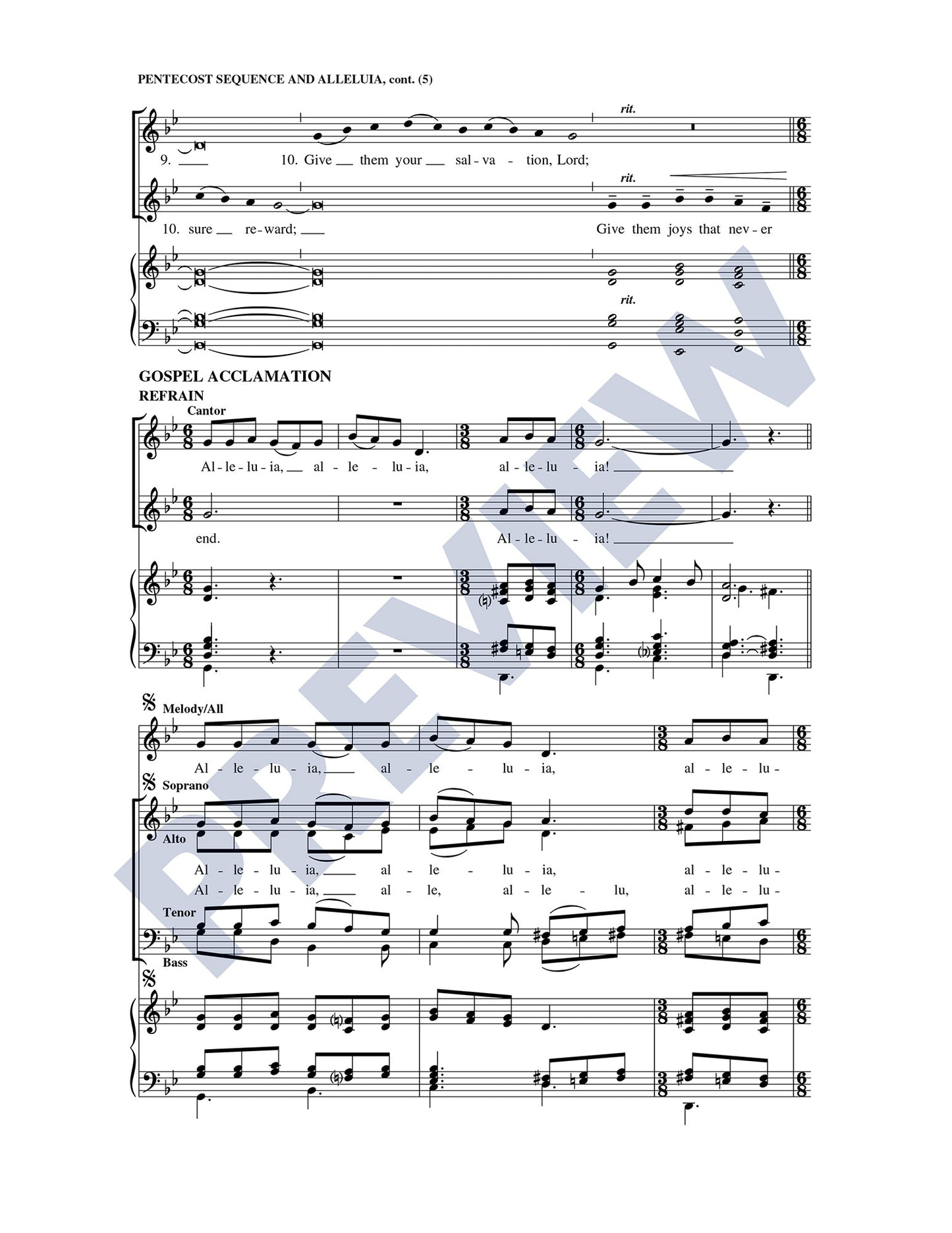 Pentecost Sequence and Alleluia