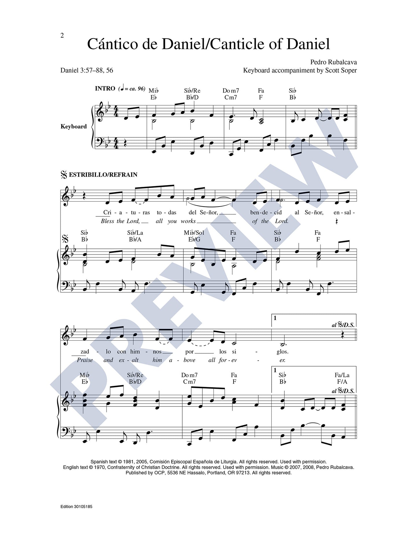 Cántico de Daniel/Canticle of Daniel