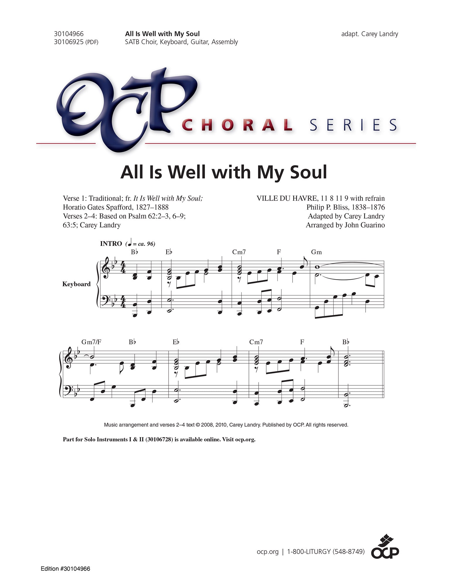 All Is Well with My Soul