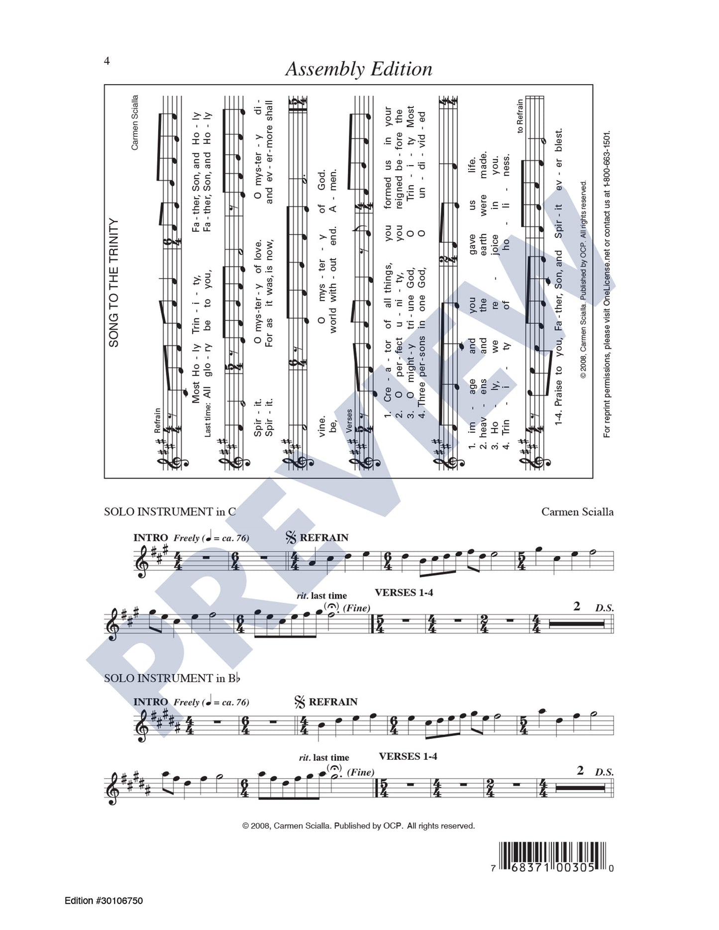 Song to the Trinity