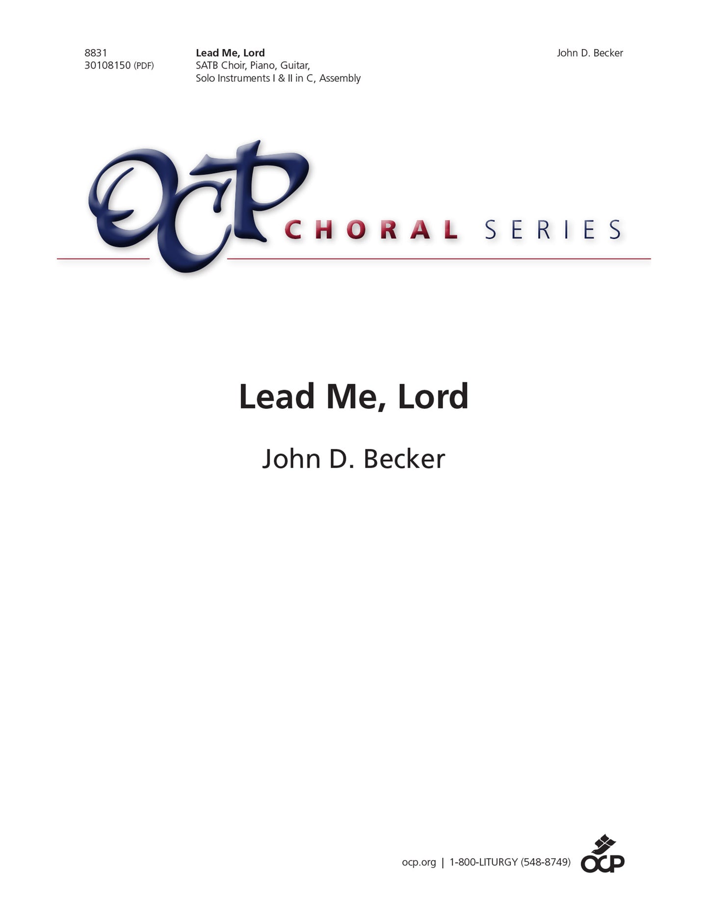 Lead Me, Lord