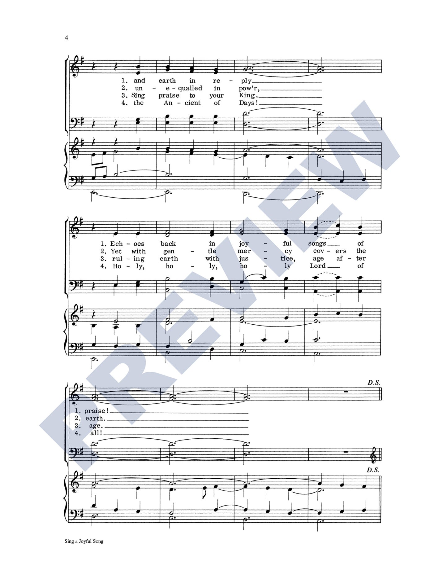 Sing a Joyful Song