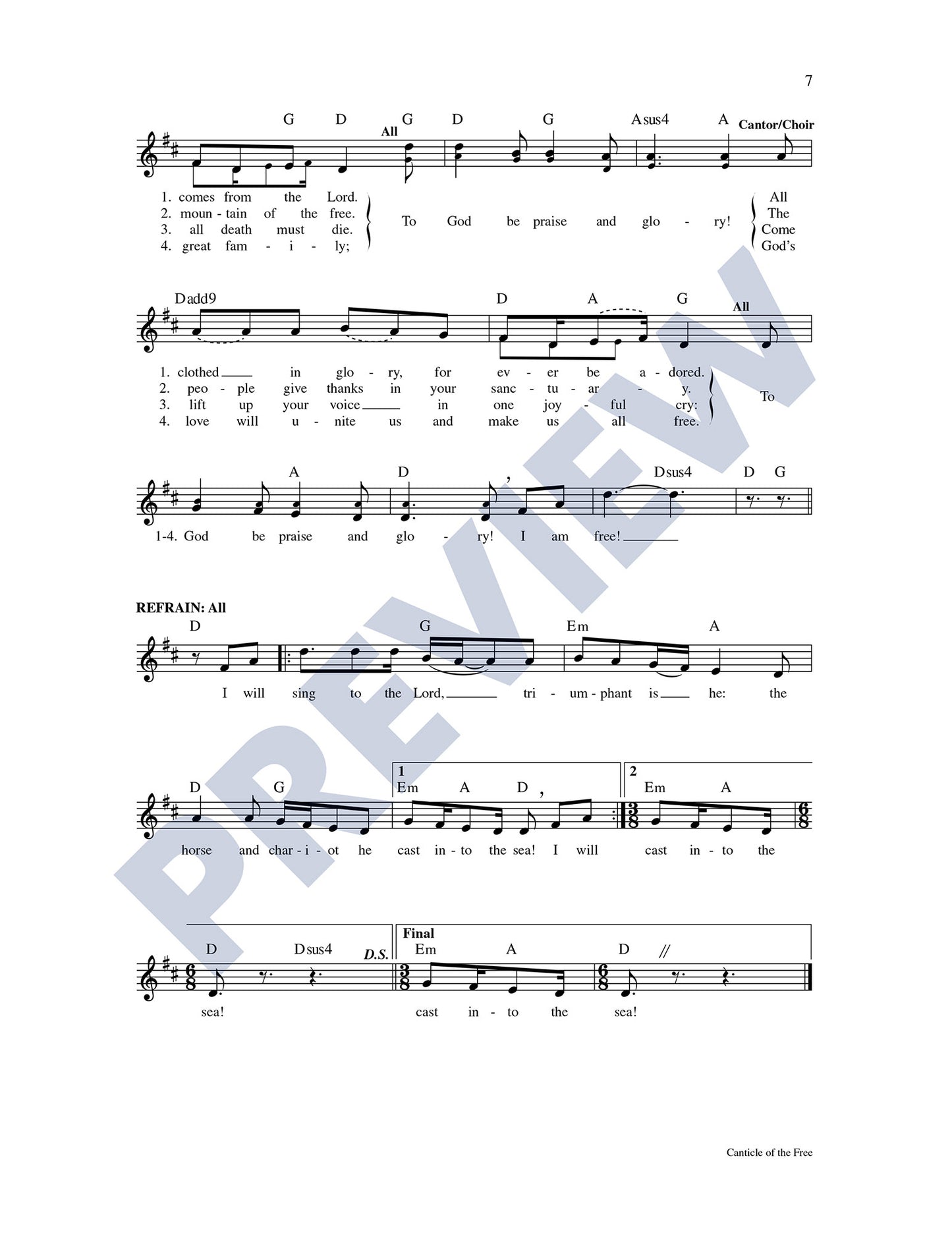 Canticle of the Free
