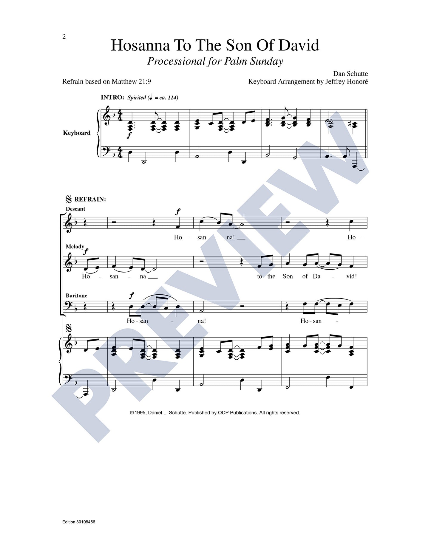 Hosanna to the Son of David