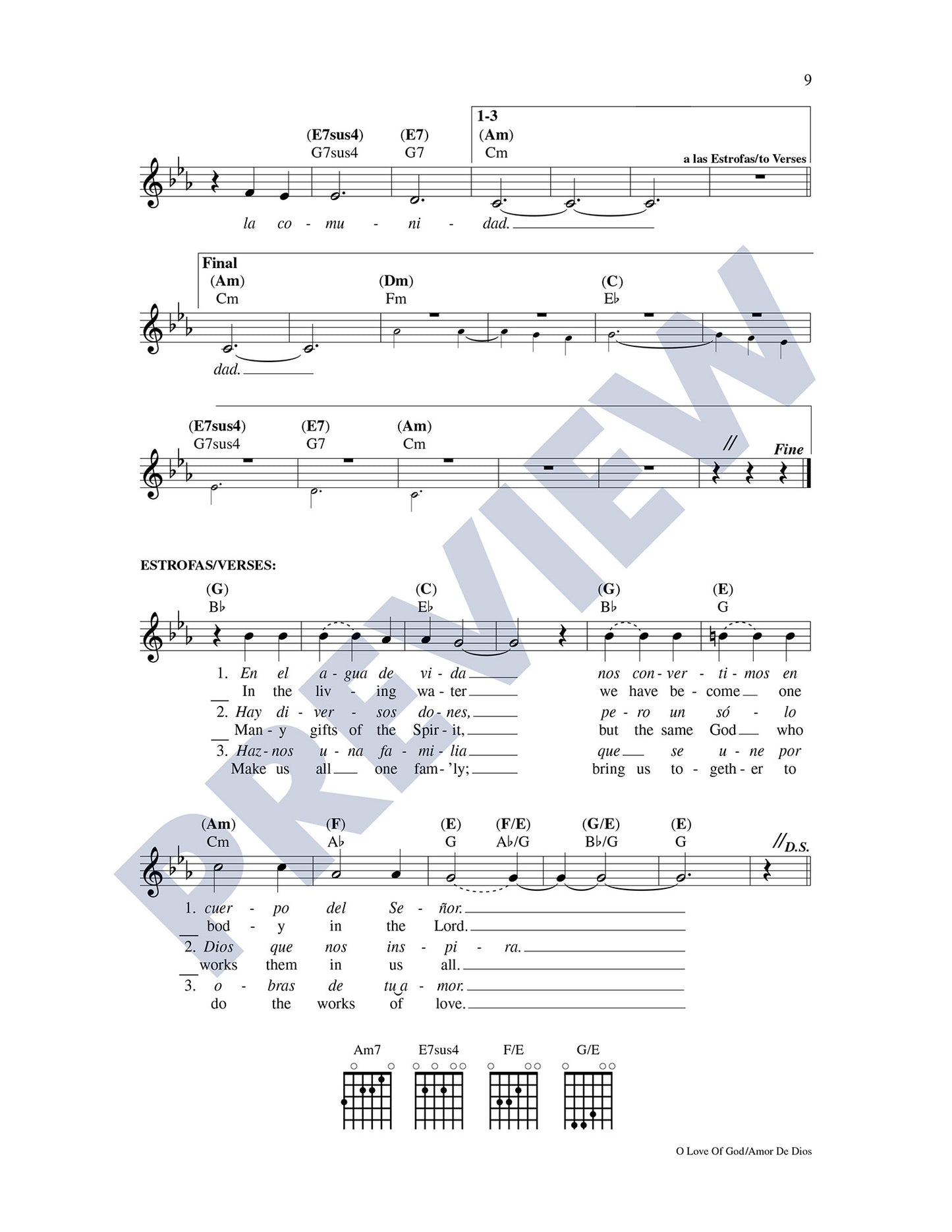 O Love of God/Amor de Dios