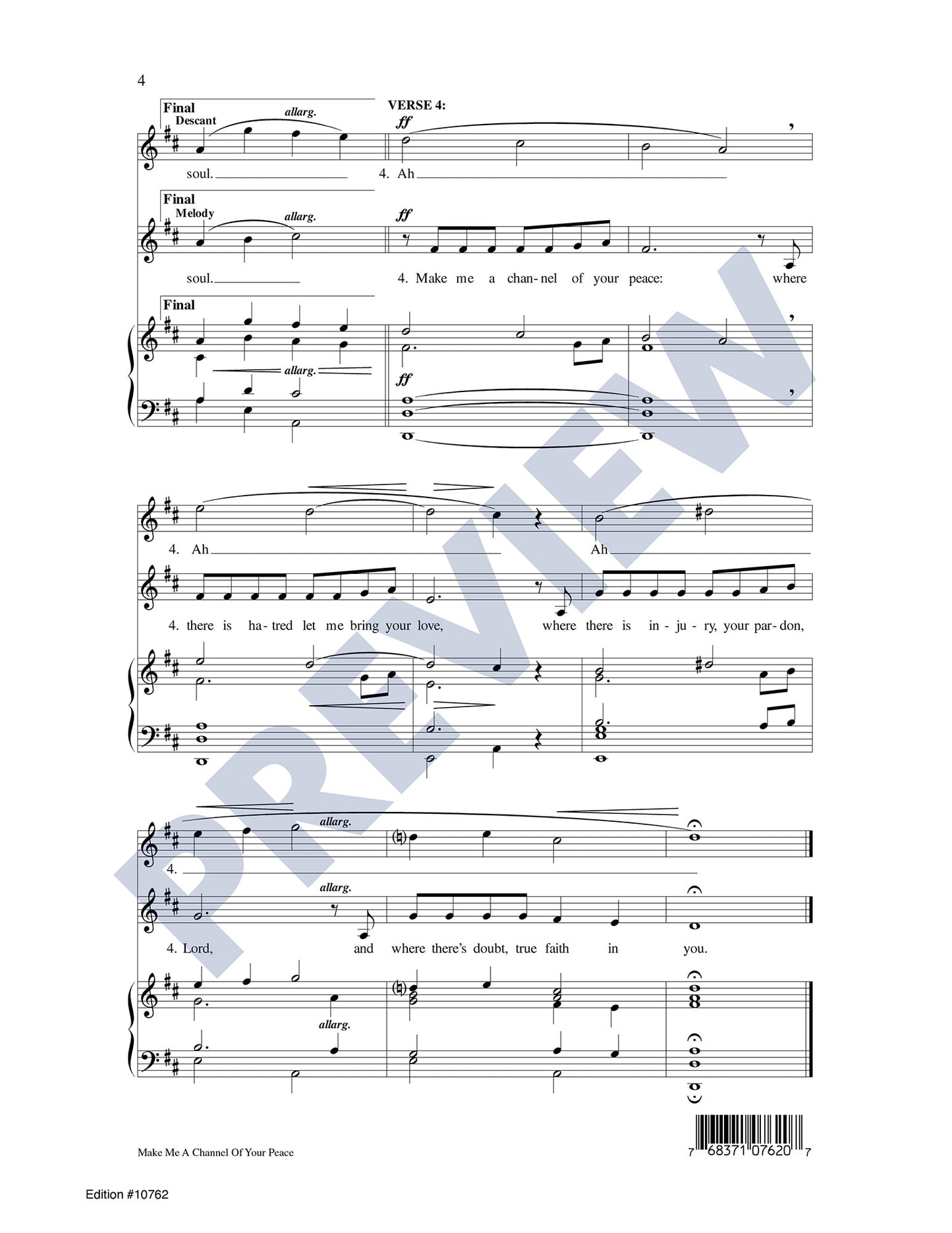 Make Me a Channel of Your Peace (Prayer of St. Francis)