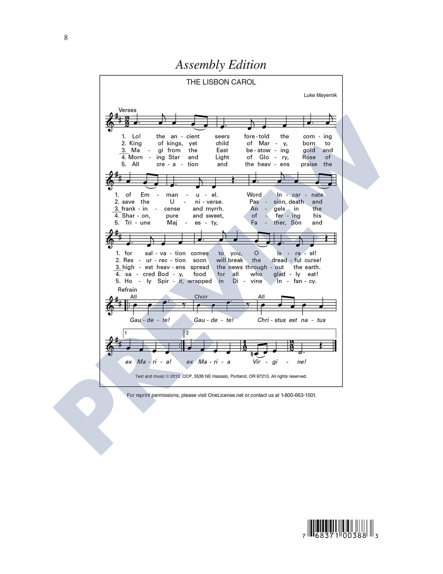 The Lisbon Carol