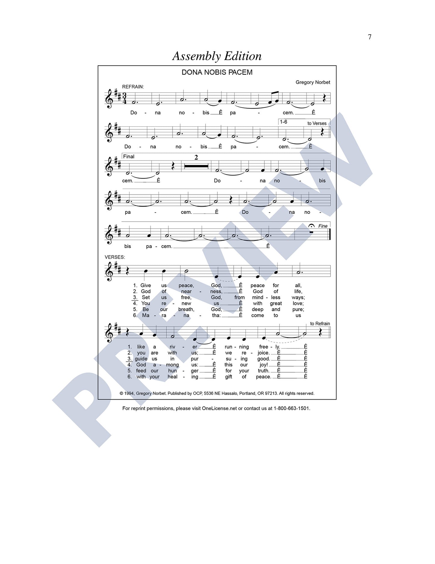 Dona Nobis Pacem (Give Us Peace)