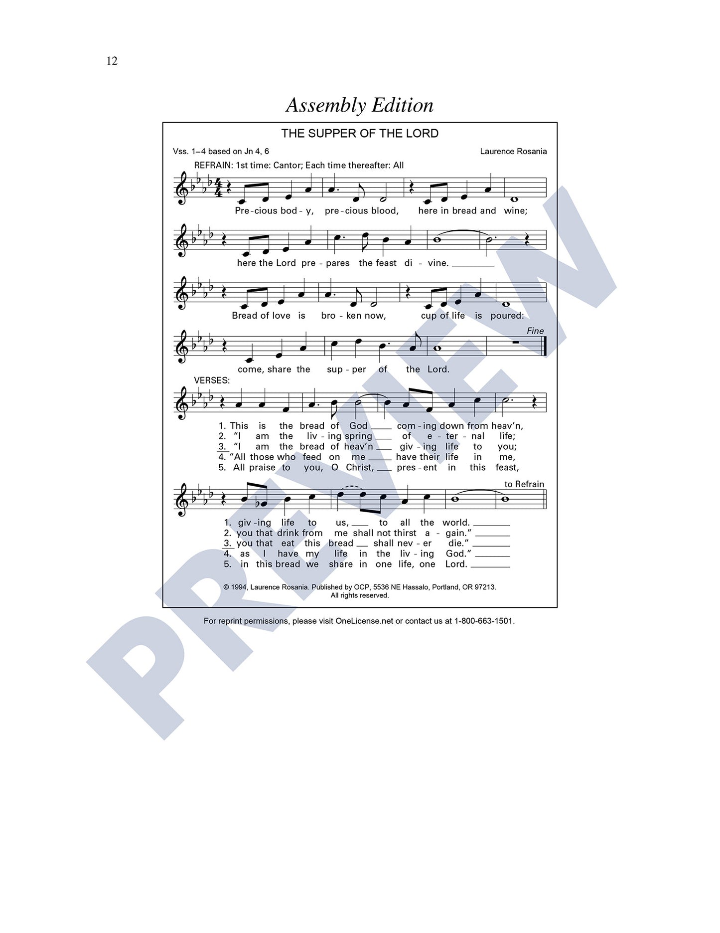 The Supper of the Lord