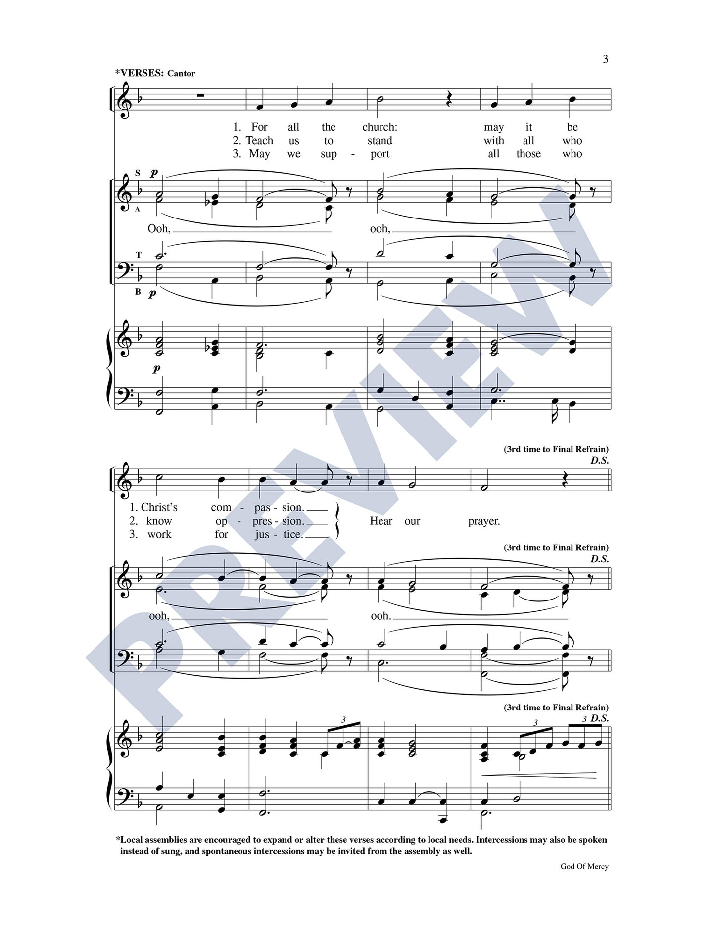 God of Mercy: Mass of Glory