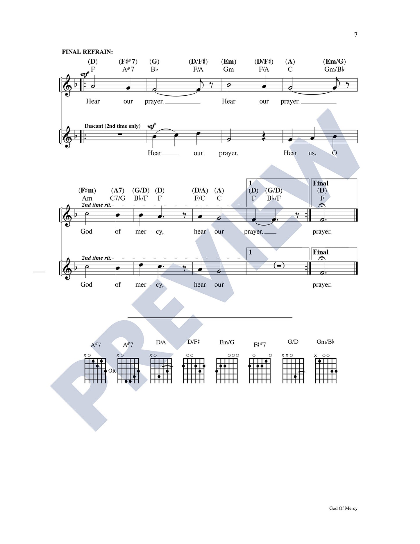 God of Mercy: Mass of Glory
