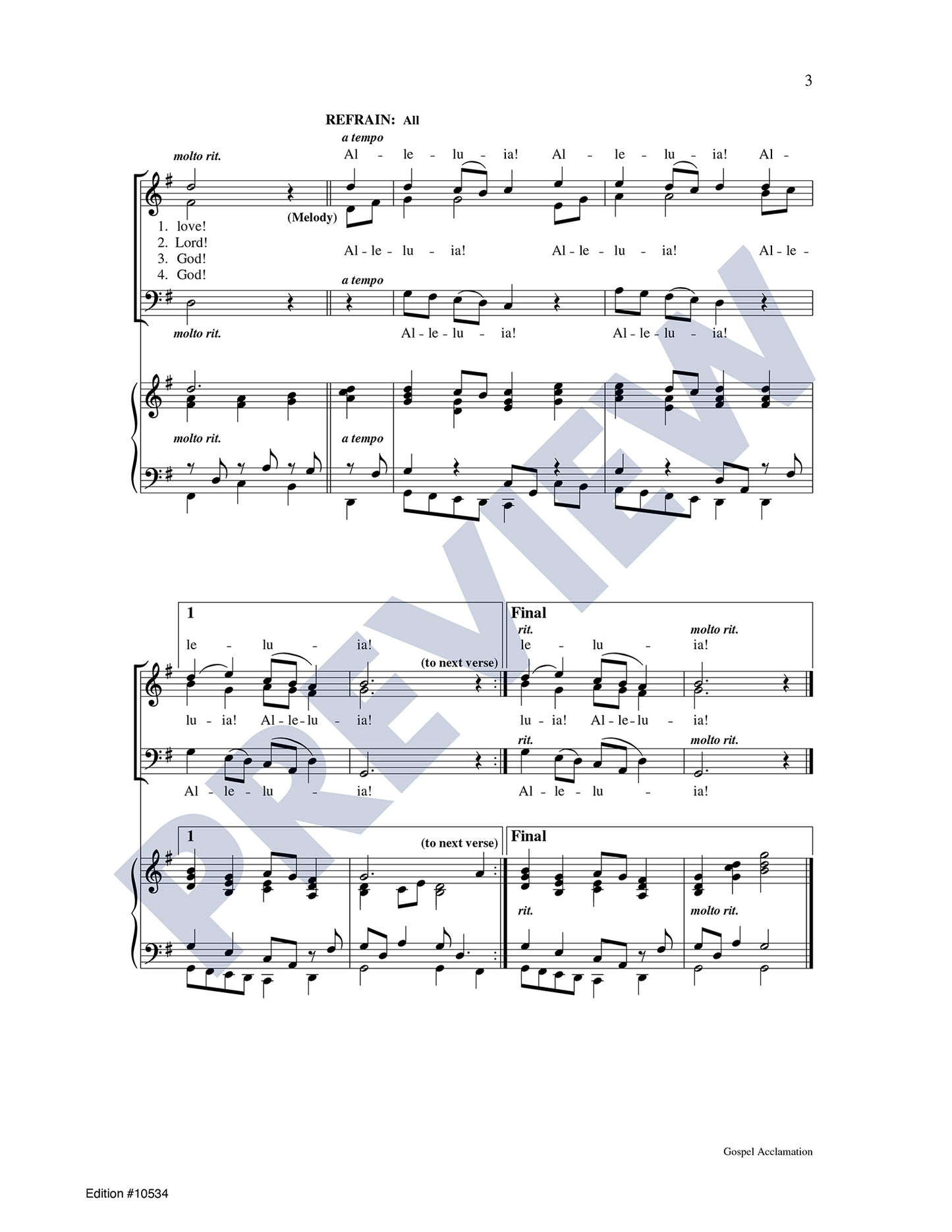 Gospel Acclamation