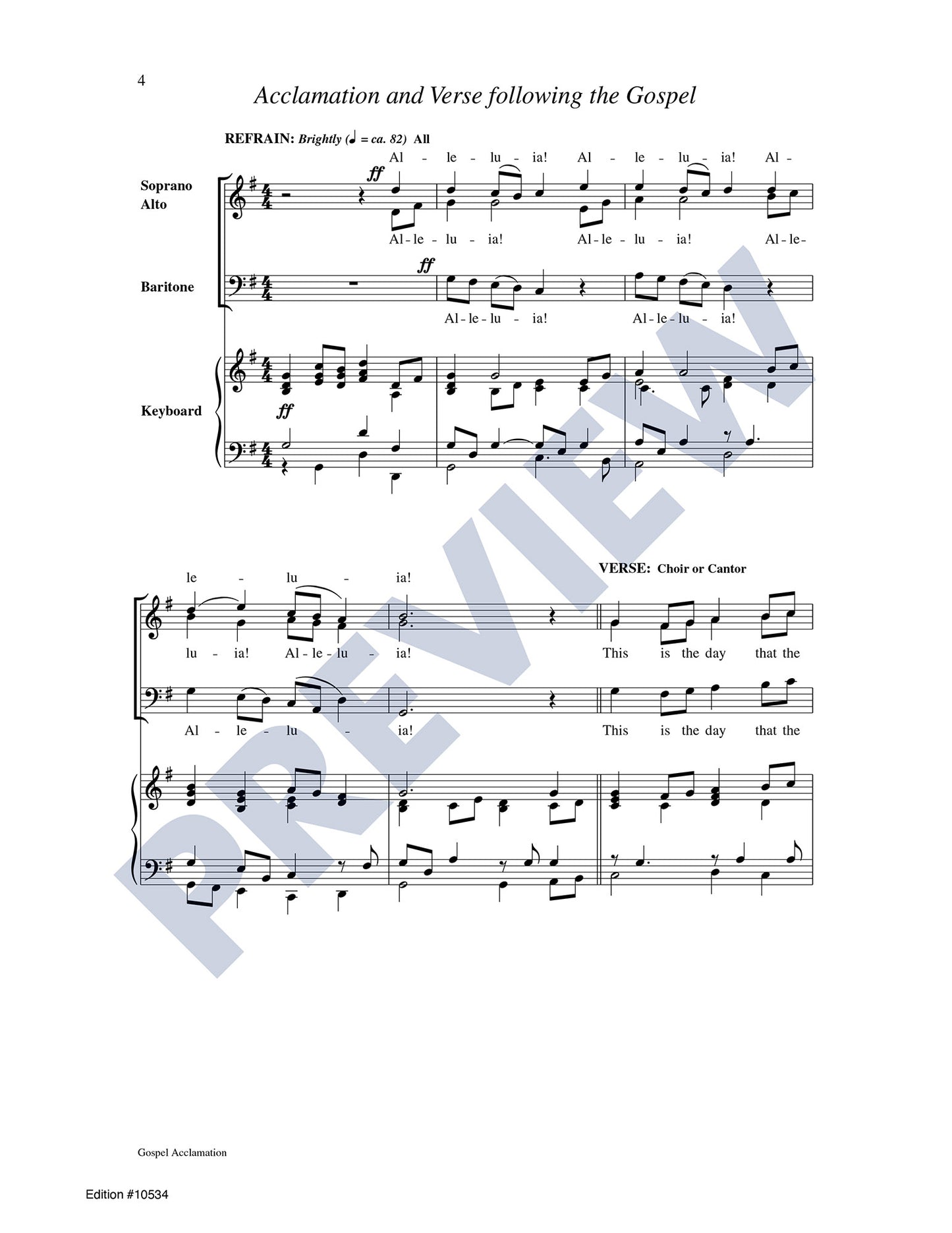 Gospel Acclamation