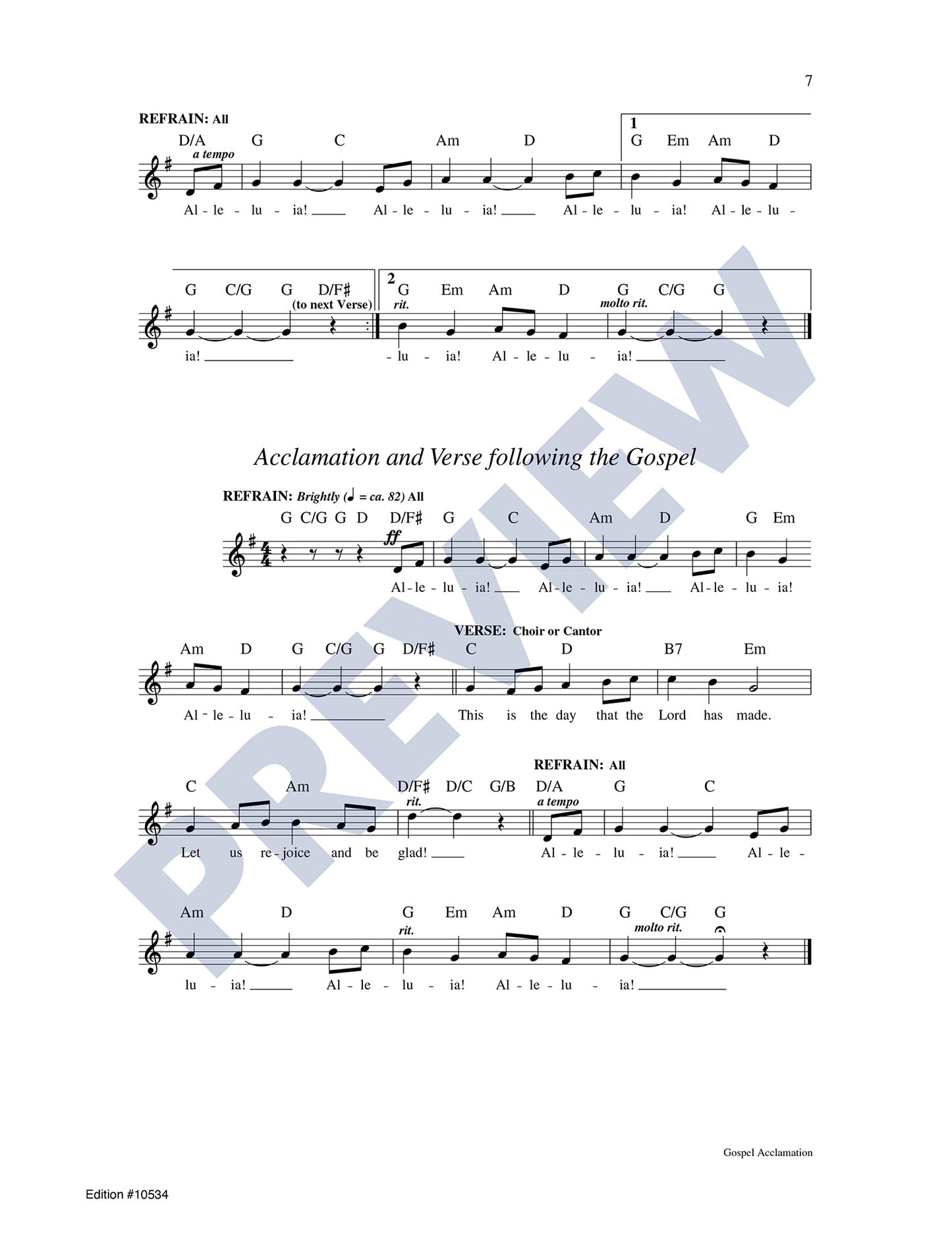 Gospel Acclamation