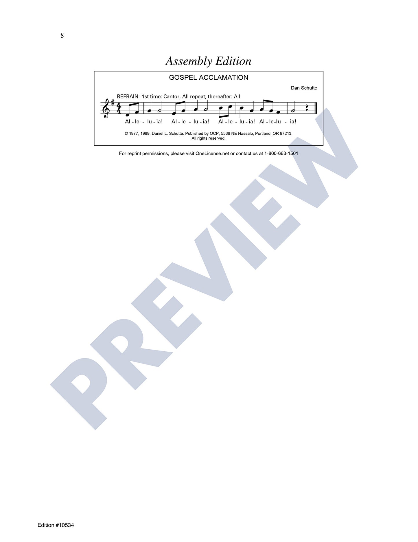Gospel Acclamation