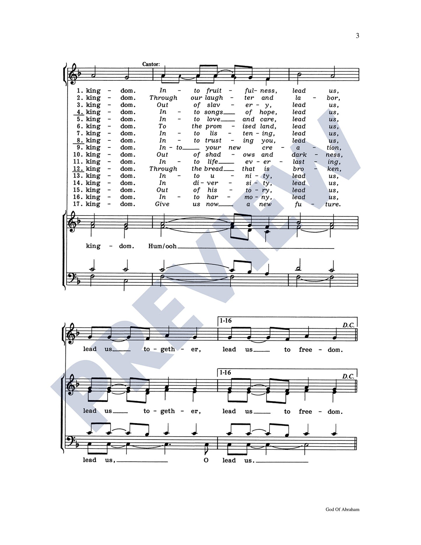 God of Abraham (Litany)