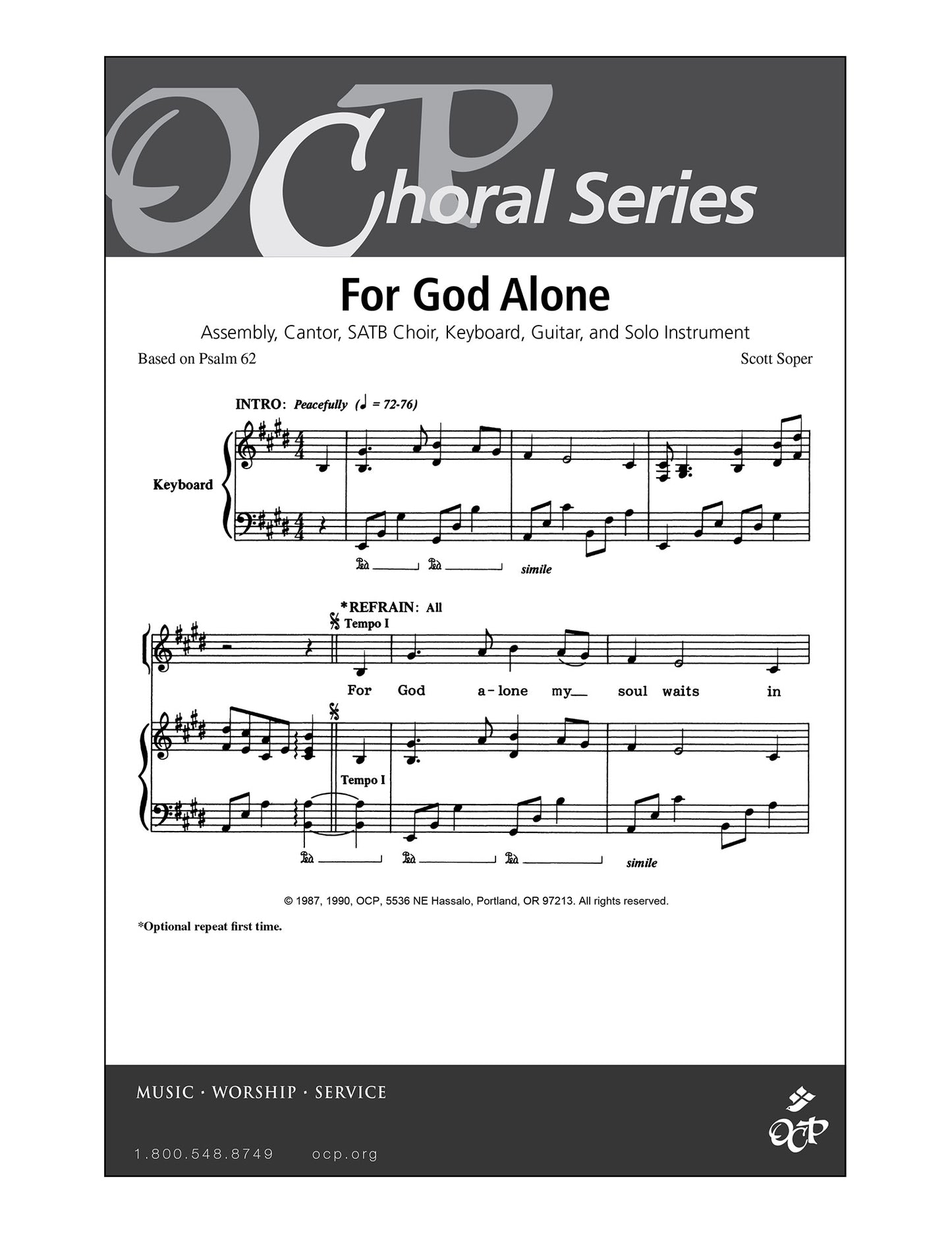 For God Alone
