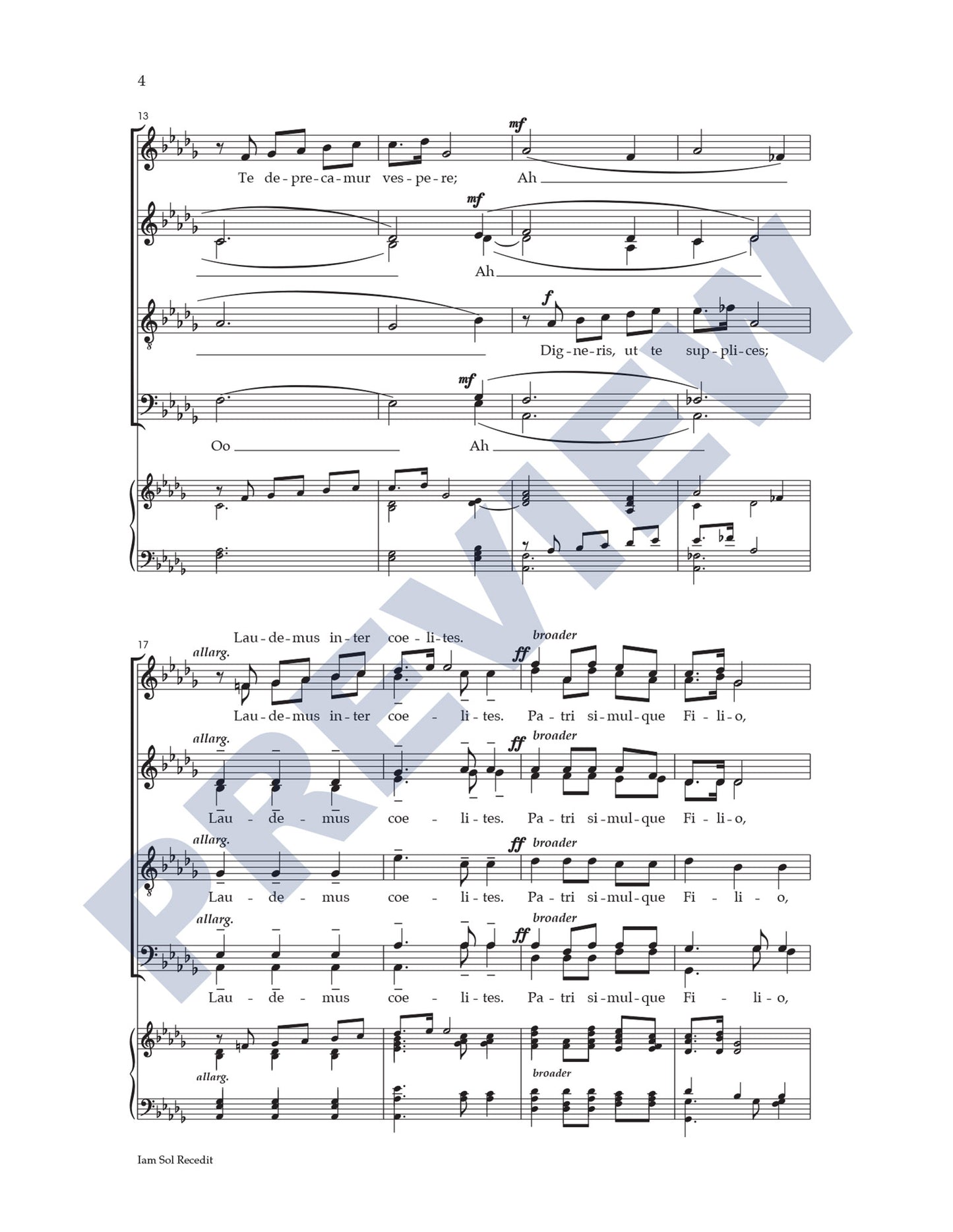 Iam Sol Recedit (An Evening Hymn)