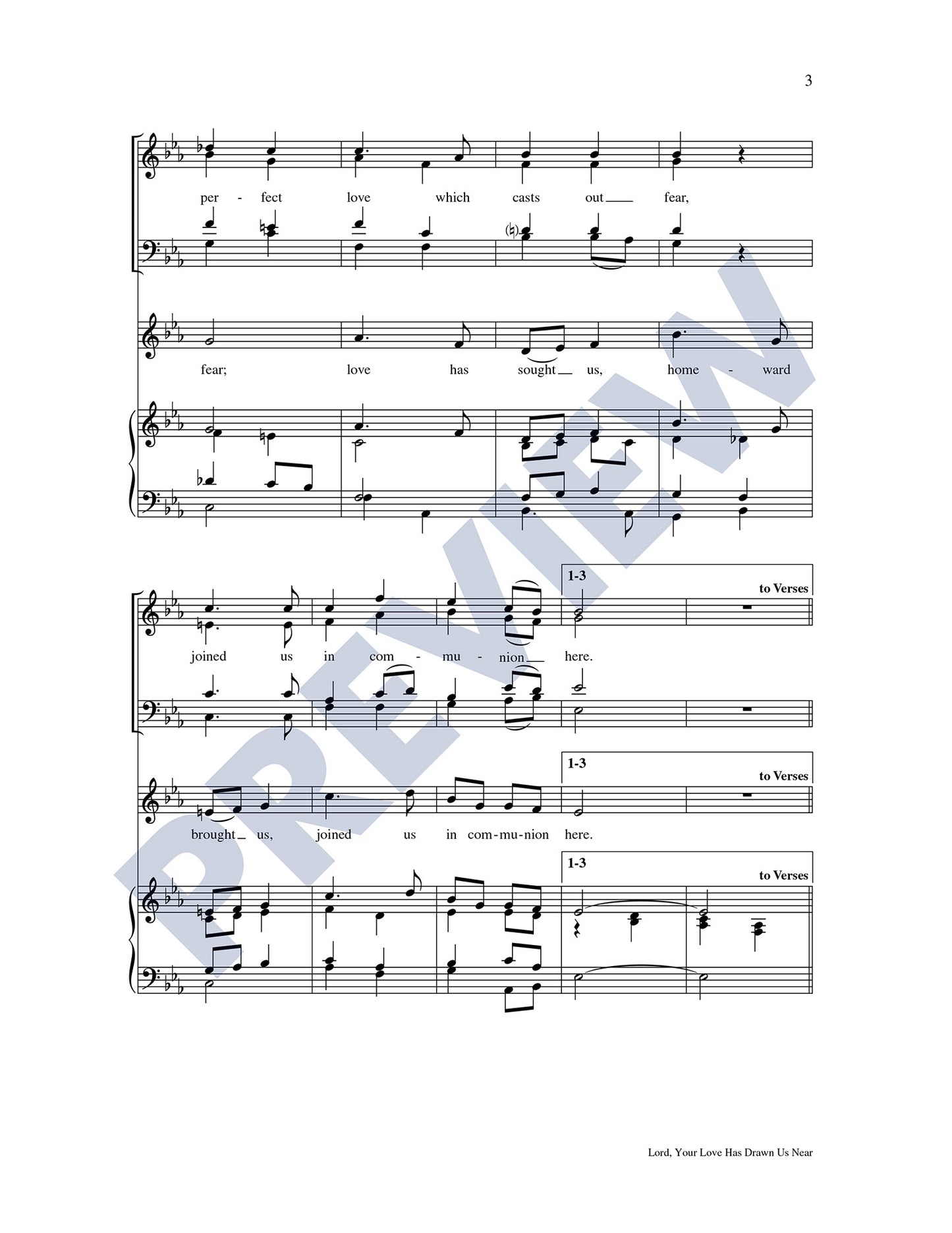 Lord, Your Love Has Drawn Us Near