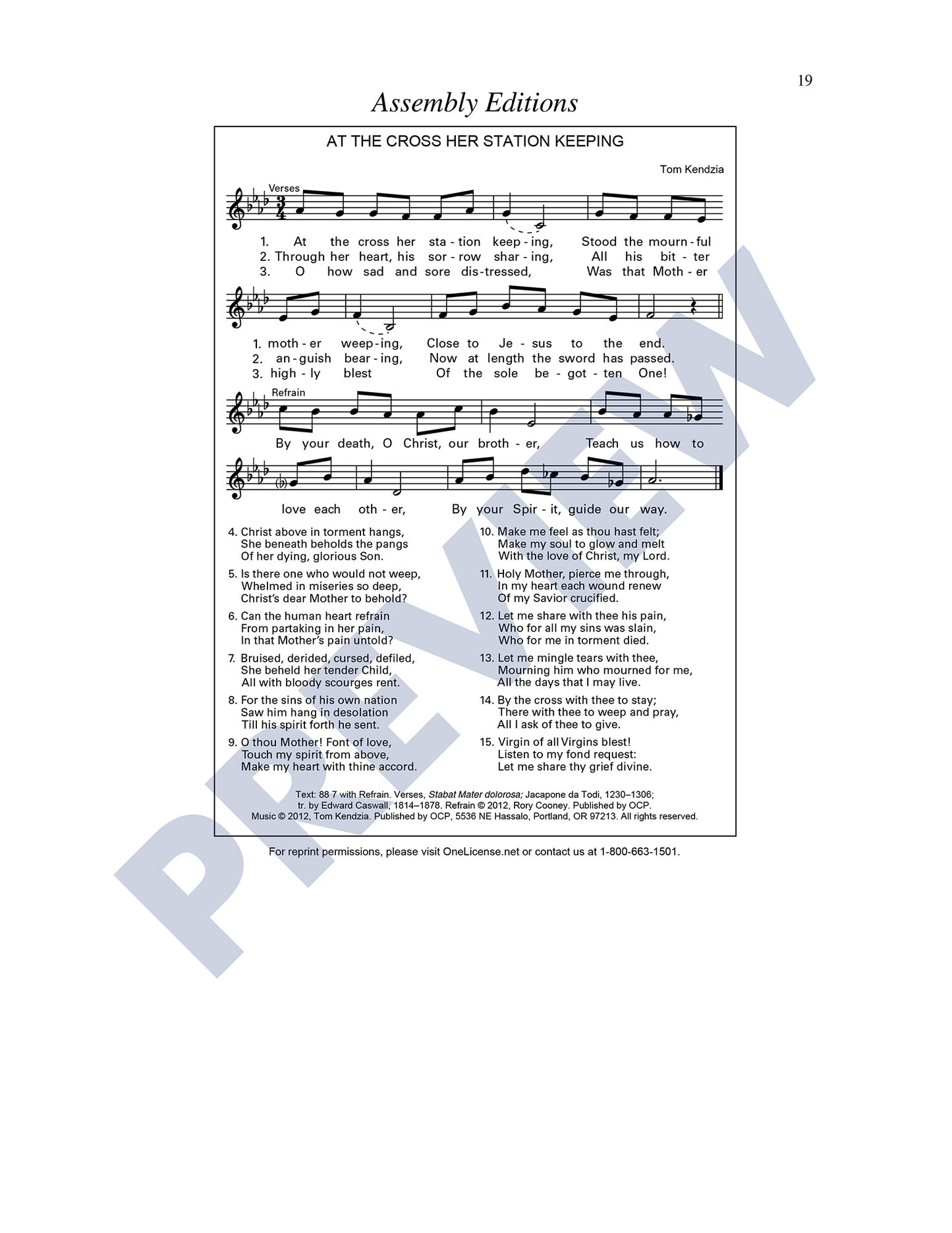Faithful Cross/At the Cross Her Station Keeping (Stabat Mater)