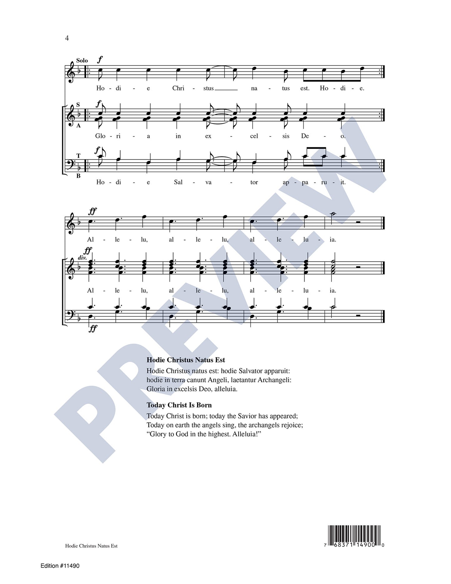 Hodie Christus Natus Est
