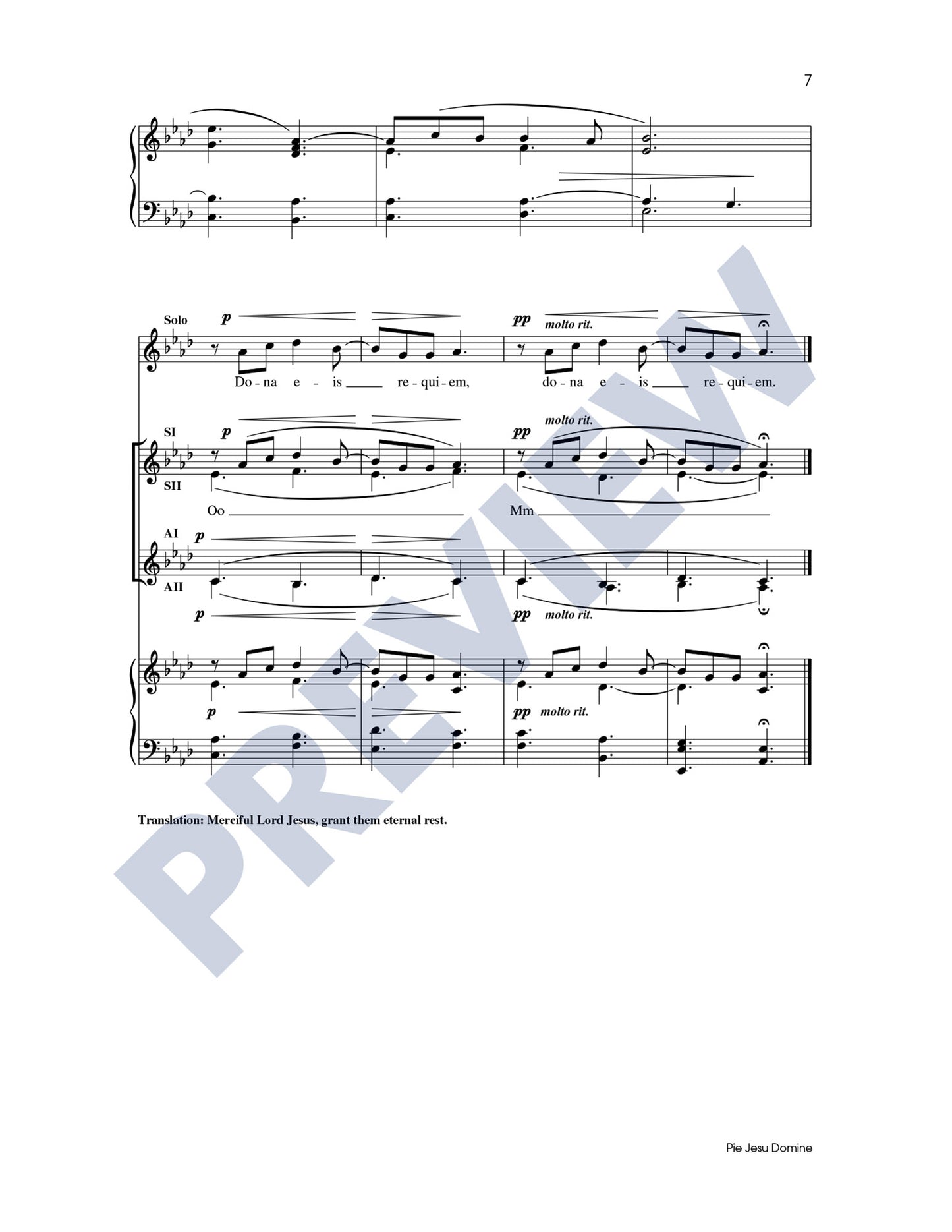 Pie Jesu Domine